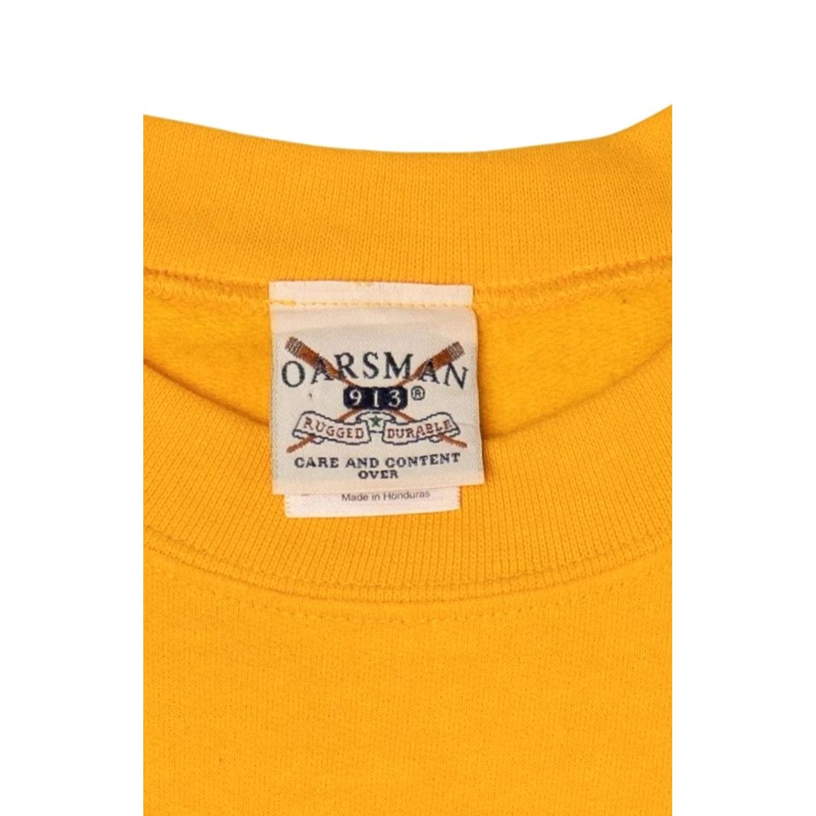 Vintage VINTAGE Yellow Midland College Sweatshirt Large 2000s Oarsman Cotton Polyester Size US L / EU 52-54 / 3 - 3 Thumbnail