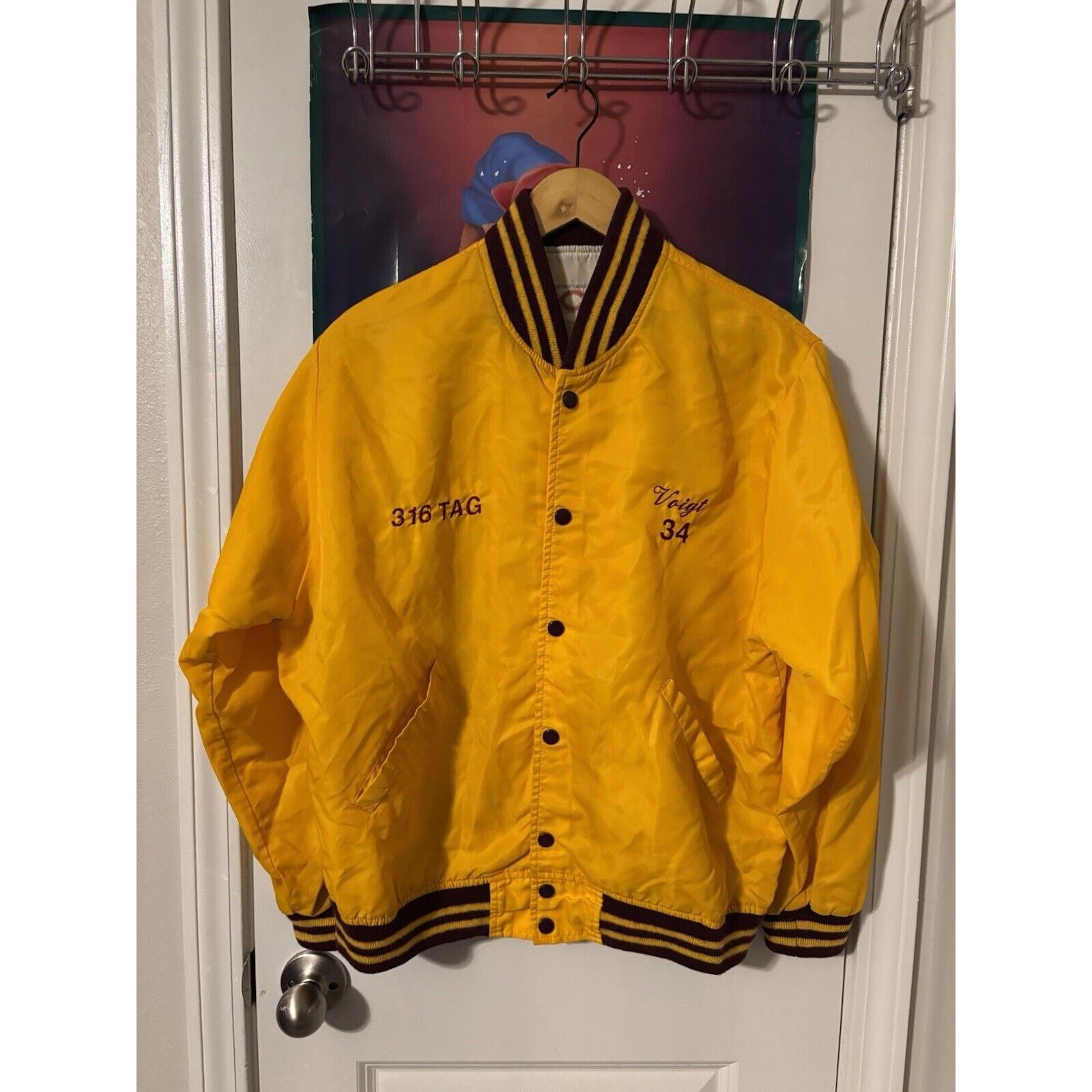 Other Vintage satin yellow 50s 60s bomber jacket Ohio Sportswear Size US XXL / EU 58 / 5 - 1 Thumbnail