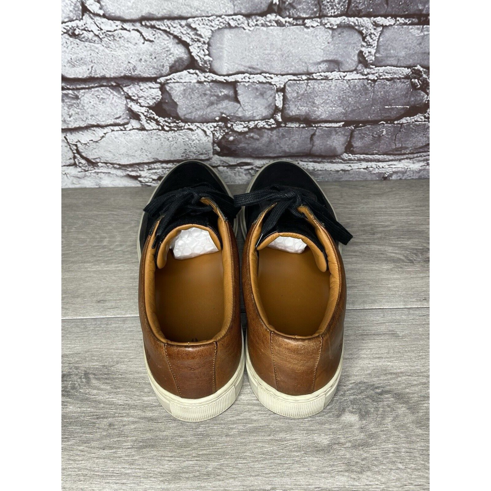 Frye Frye Black Suede Brown Leather Lace Up Low Top Casual Shoes Size US 10 / EU 43 - 18 Thumbnail