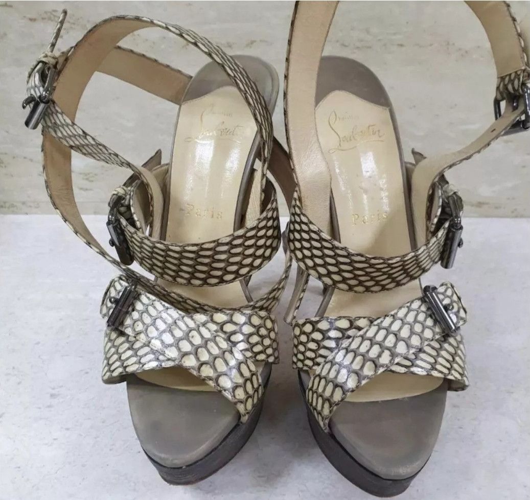 Christian Louboutin Christian Louboutin Platform Sandals Sz.38 Size US 7 / IT 37 - 3 Thumbnail
