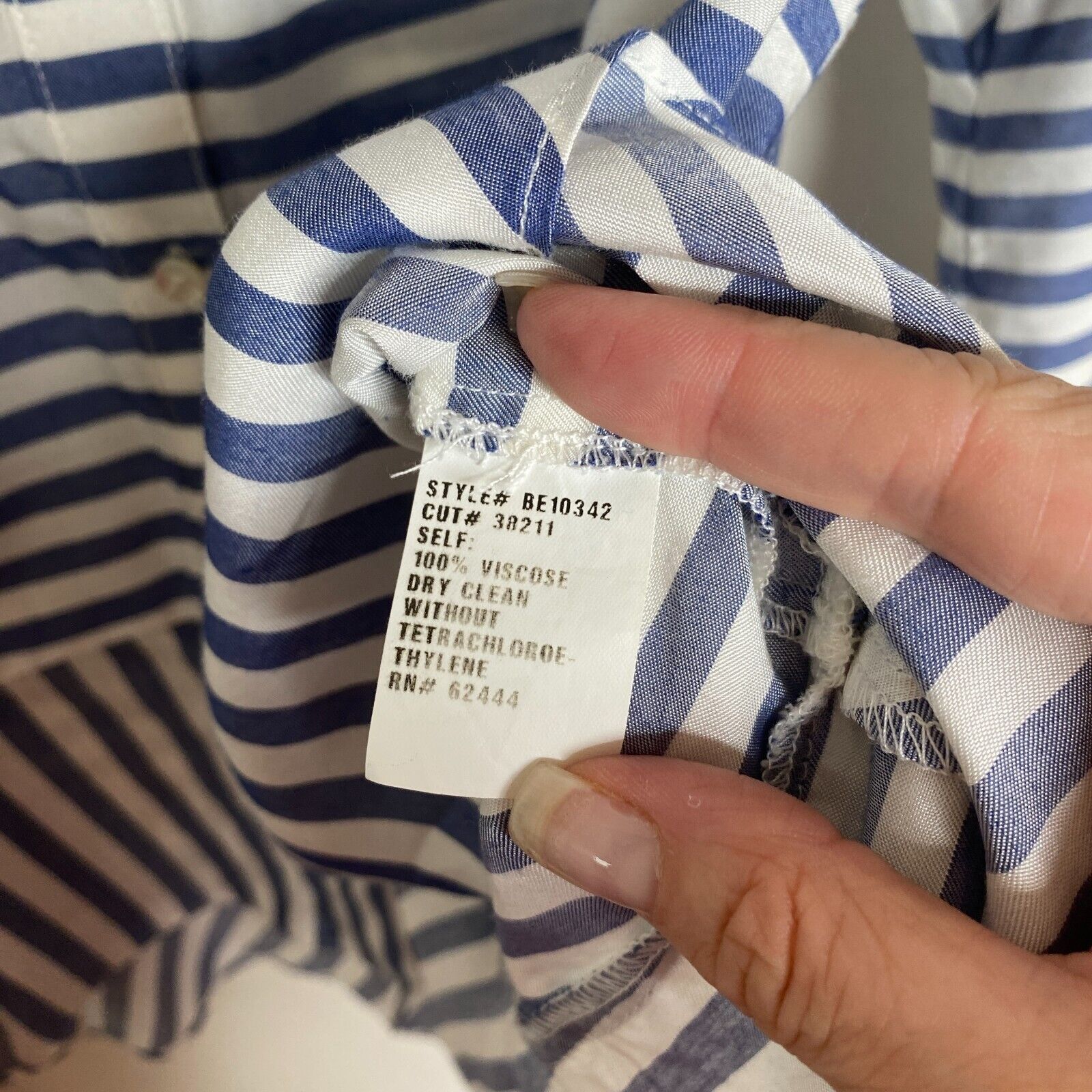 Other Artelier Blue & White Collar Button Down Bell Tie Blouse XS Size XS / US 0-2 / IT 36-38 - 8 Thumbnail