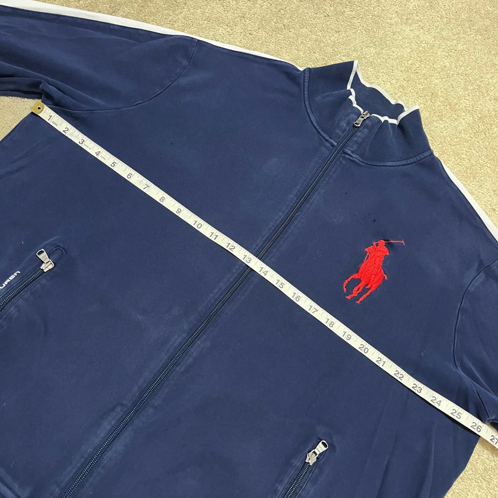 Polo Ralph Lauren Polo Ralph Lauren Red Bug Pony Navy Full Zip Track Jacket XL Size US XL / EU 56 / 4 - 5 Thumbnail