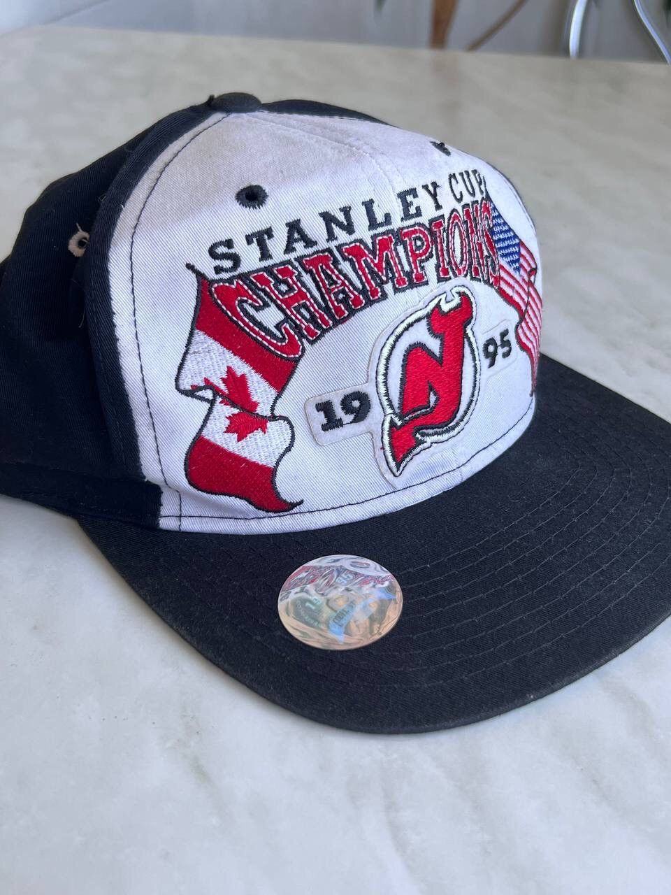 NHL × Starter × Vintage Vintage 1995 New Jersey Devils Stanley Cup Hat Size ONE SIZE - 2 Thumbnail