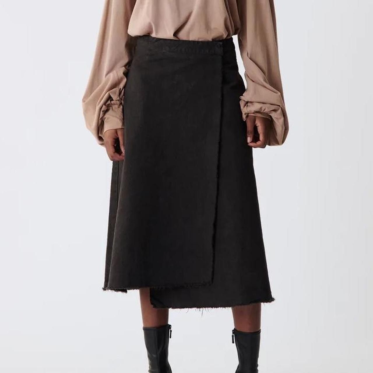 Staatsballett Staatsballett Denim Wrap Skirt Size 25 Size 25" / US 0 / IT 36 - 1 Thumbnail
