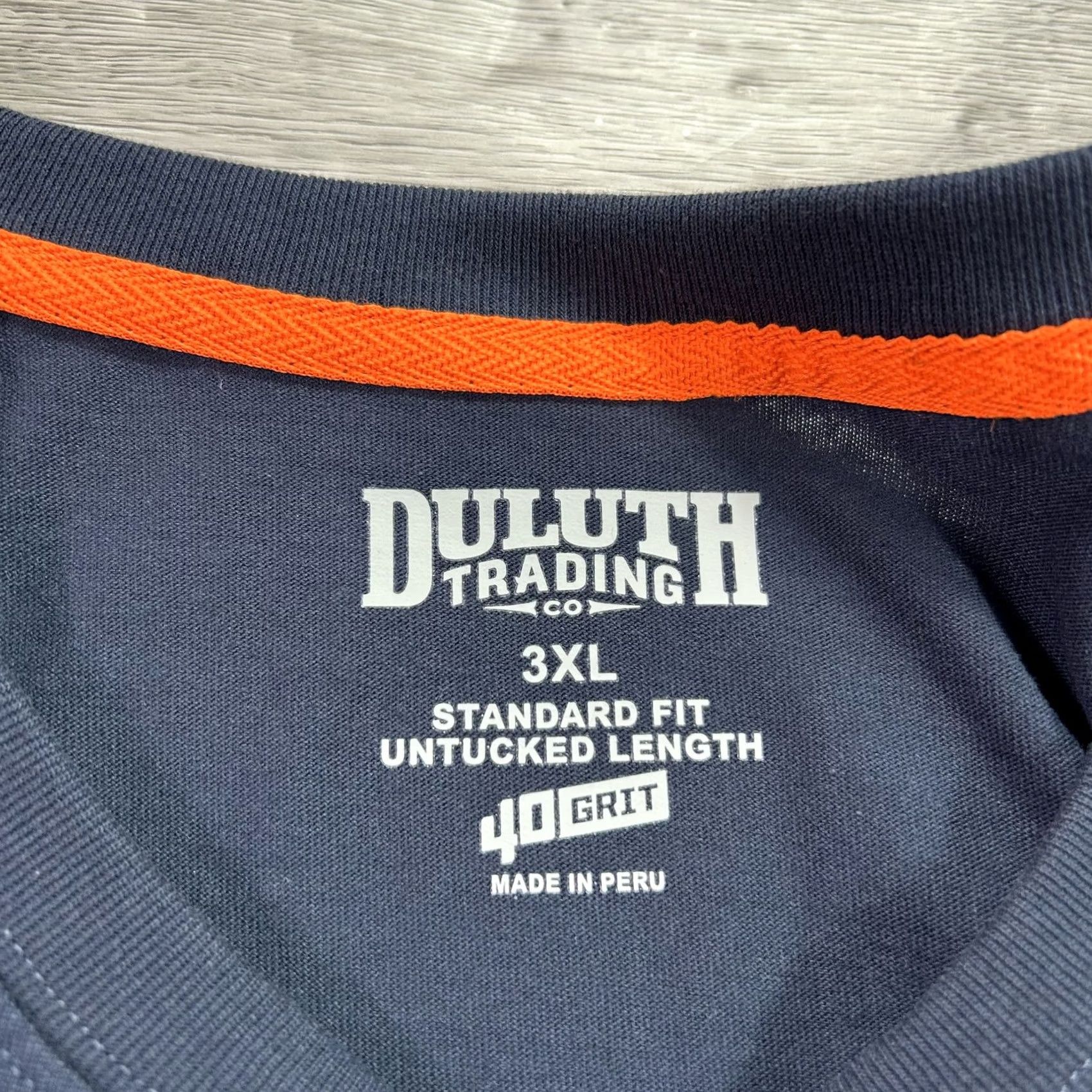 Duluth Trading Company Duluth Trading Co Shirt Mens 3XL Blue 40 Grit Standard Fit Pocket Tee Size US XXL / EU 58 / 5 - 4 Thumbnail