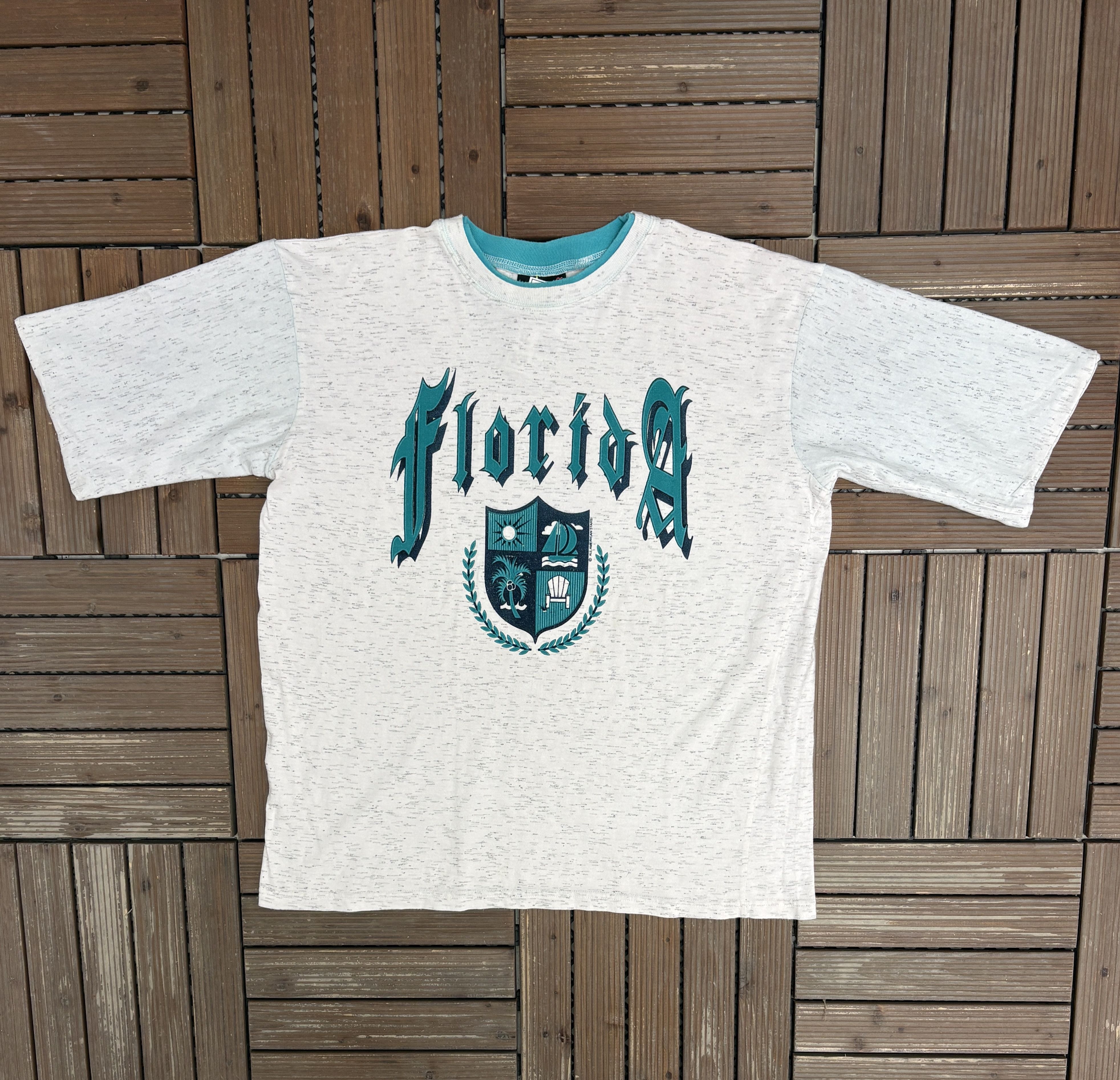 Vintage Florida Crest Vintage Grey Layered T-Shirt Tee Size US XL / EU 56 / 4 - 1 Thumbnail