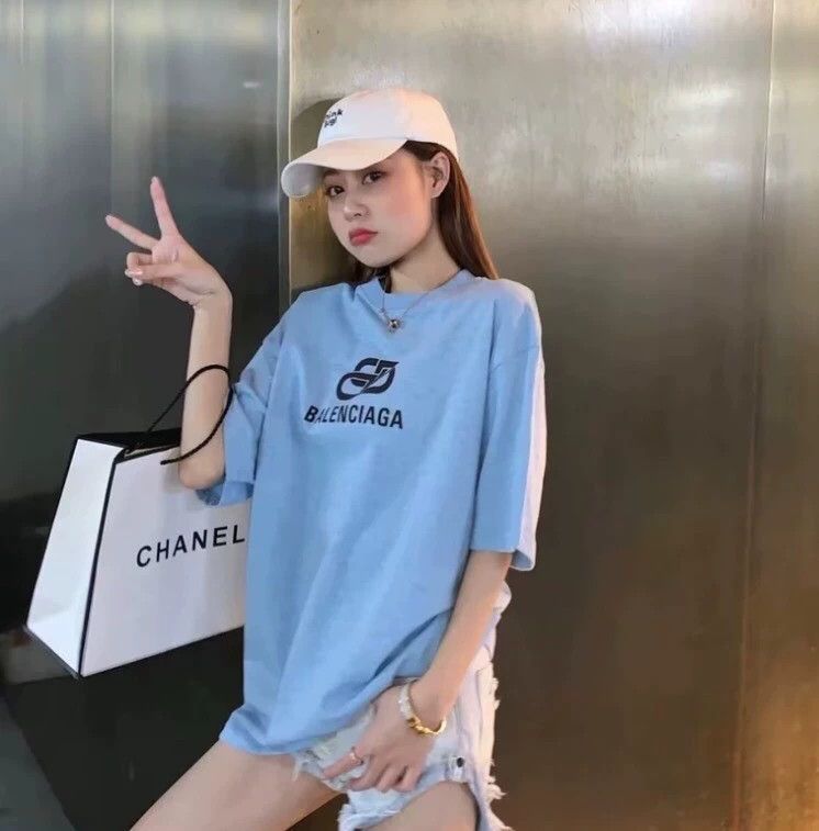 Other Balenciaga Blue logo monogrammed cotton crewneck T-shirt Size US S / EU 44-46 / 1 - 8 Thumbnail