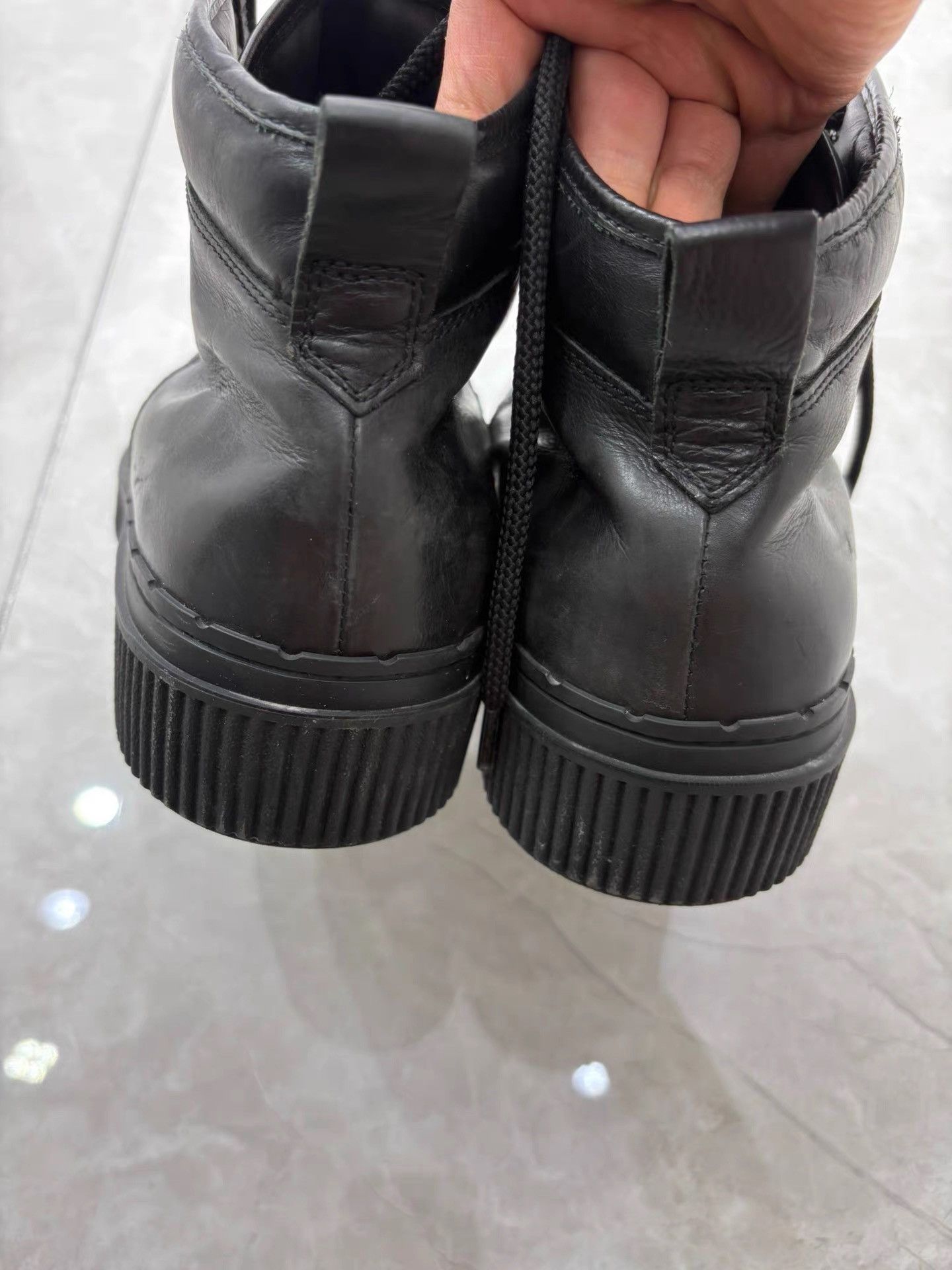 Tod's Tod's Men's Black Leather High-Top Sneakers K29 Size US 6.5 / EU 39-40 - 4 Thumbnail