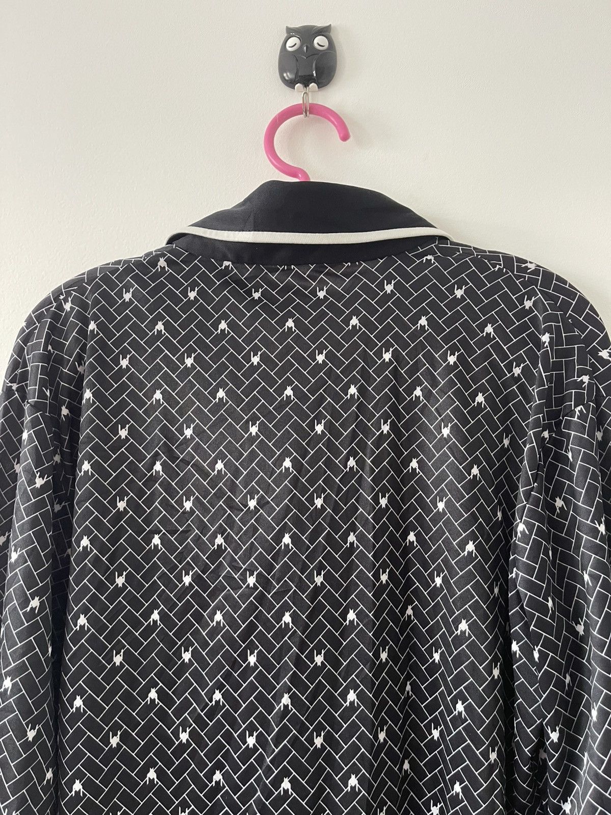 Vintage Rare 70s Retro HENRY PORTER Big Collar Houndstooth All Over Size US L / EU 52-54 / 3 - 7 Thumbnail