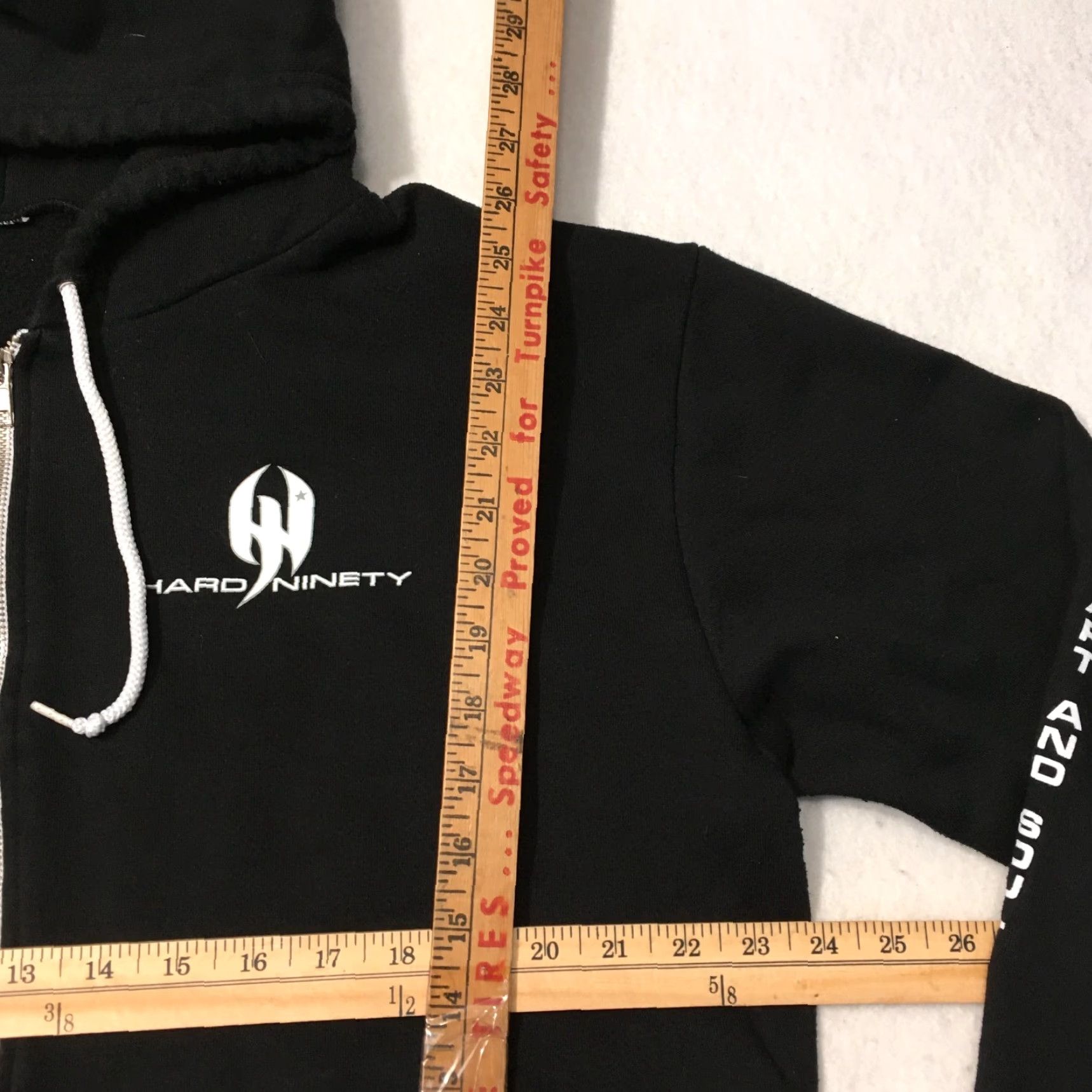 Vintage Surf Shop Hoodie Men 2XL Zip Up Sweatshirt BLACK Distressed Pocket Baseball 90s Beach City Outdoor Graphic Print Crew Neck Hooded Sweatshirt Glove? Size US XXL / EU 58 / 5 - 3 Thumbnail