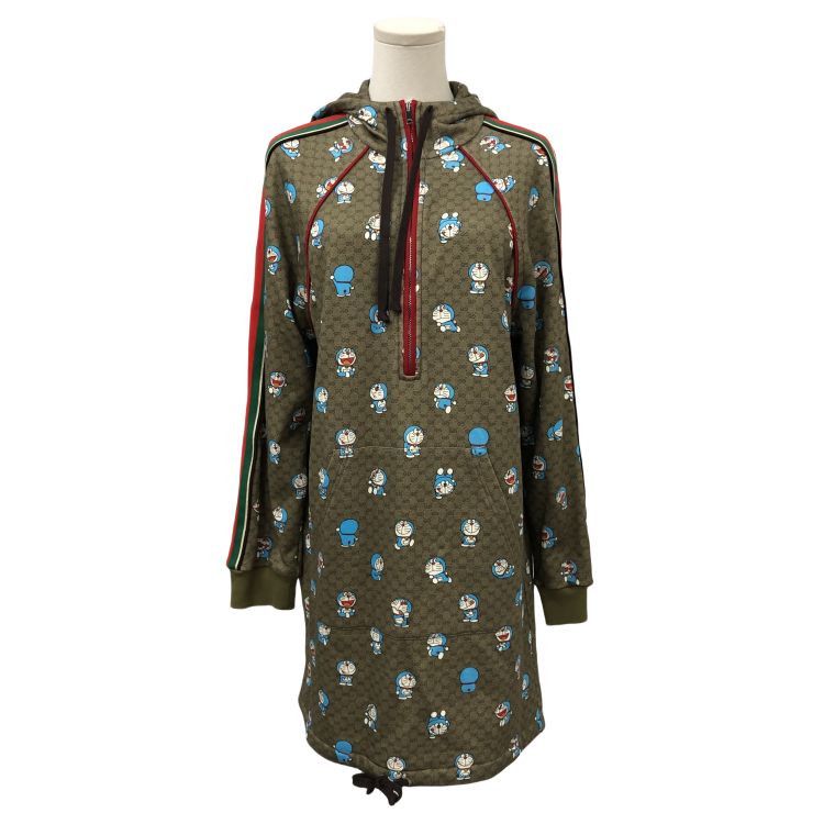 Gucci Gucci x Doraemon GG Supreme Hoodie Dress Size S Size S / US 4 / IT 40 - 1 Thumbnail