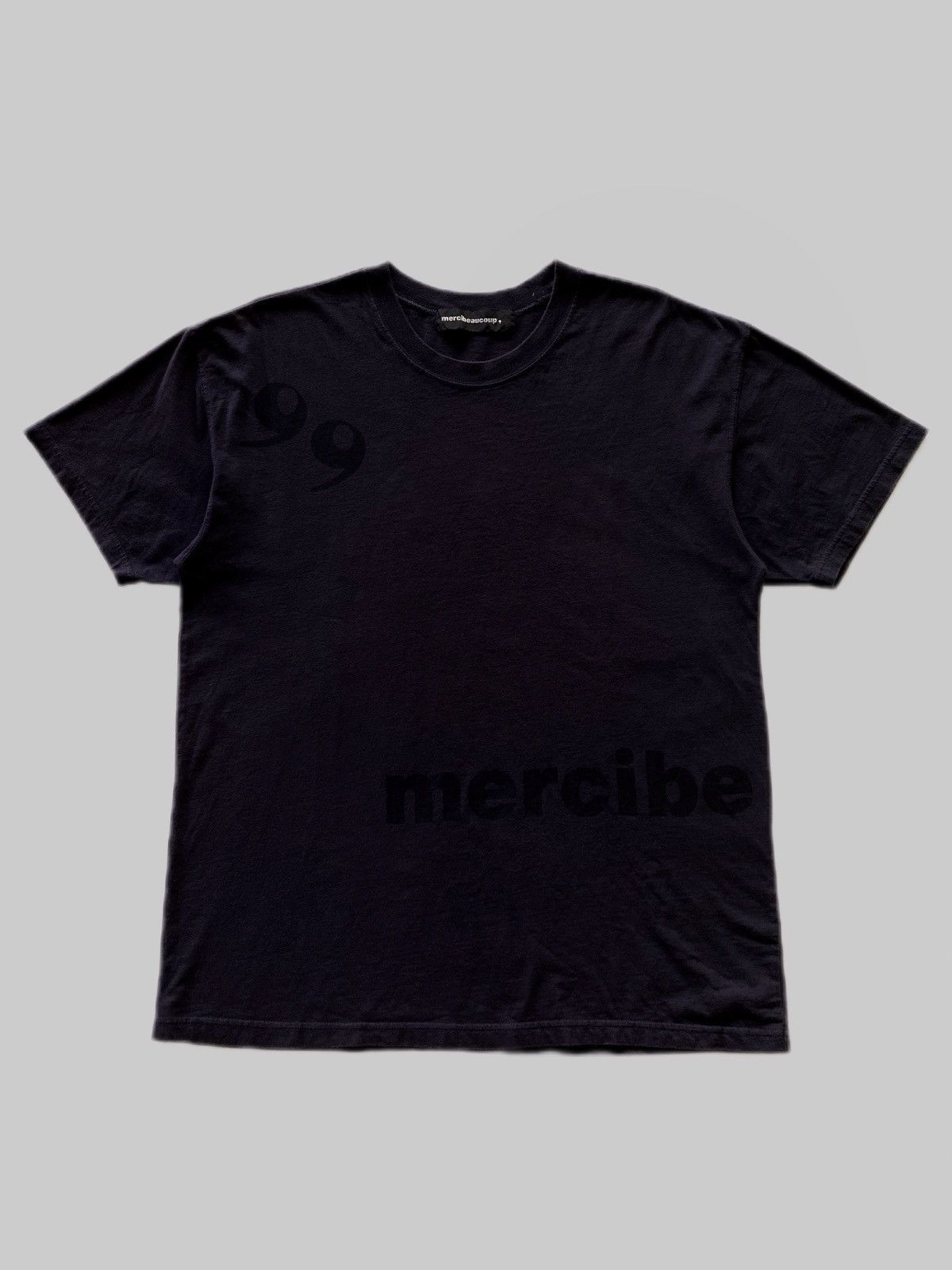 mercibeaucoup Vintage Black on Black Printed tee Size US L / EU 52-54 / 3 - 1 Thumbnail