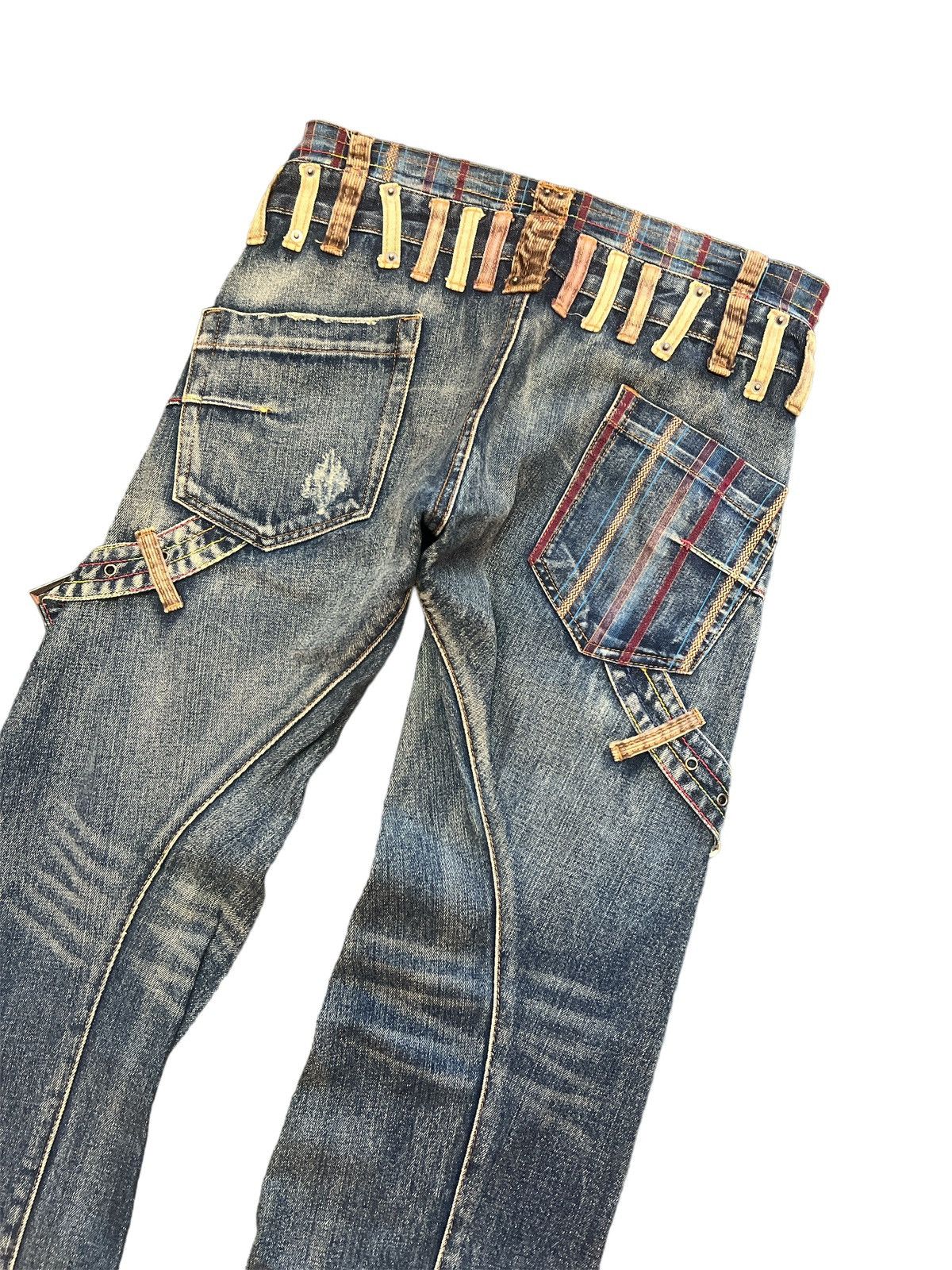 Japanese Brand SICK💥DOUBLE WAIST‼️BREATH MINT DISTRESSED DENIM PANT Size US 30 / EU 46 - 8 Thumbnail