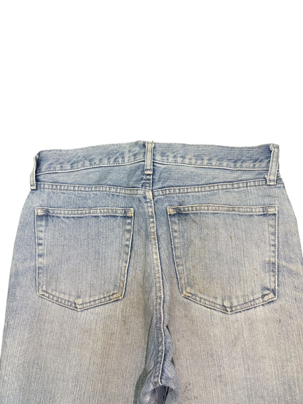 Uniqlo Vintage Japanese Uniqlo Sashiko Style Distressed Jeans Size US 30 / EU 46 - 4 Thumbnail