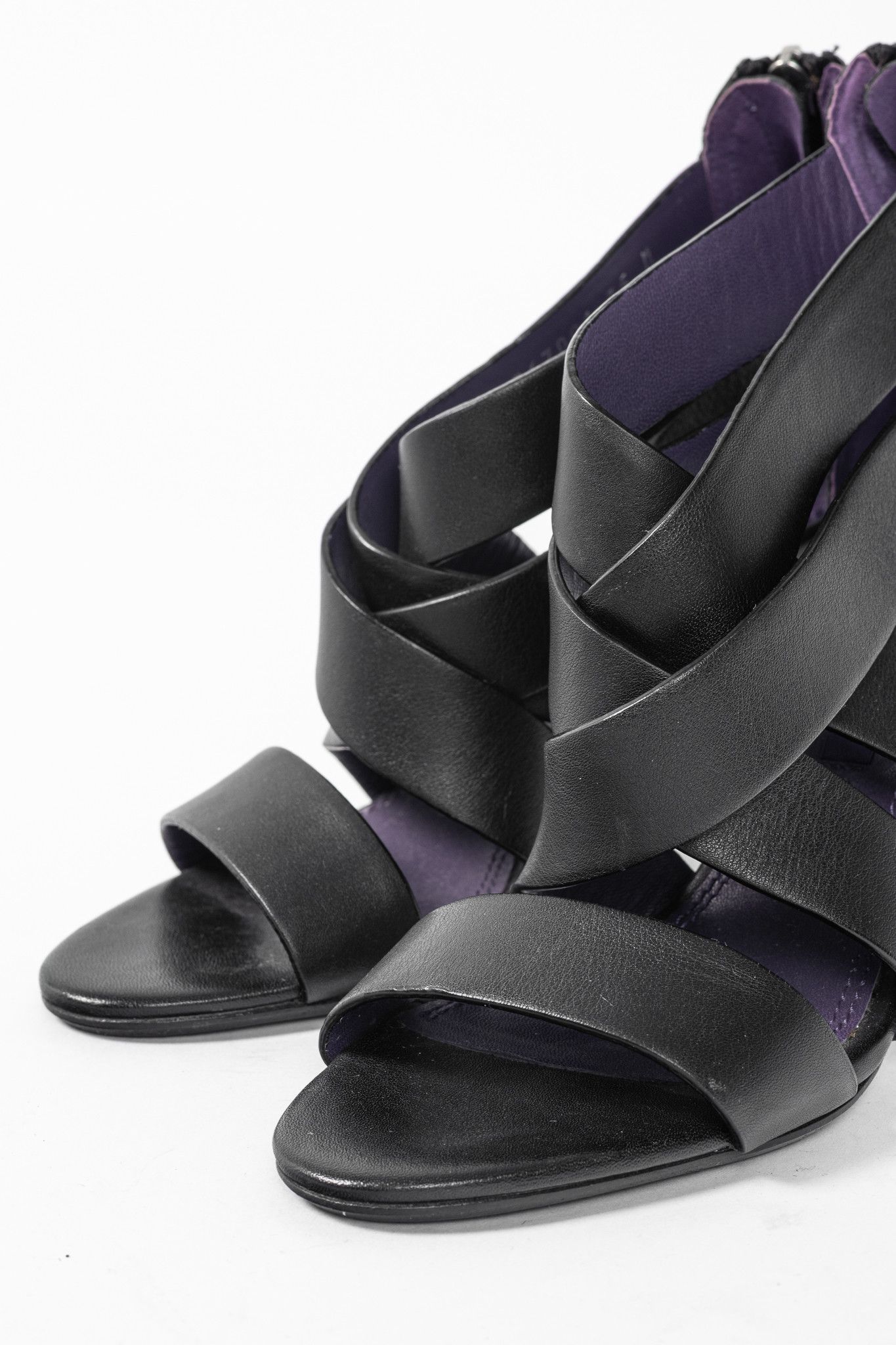 Ralph Lauren Ralph Lauren Collection Ardina II Strappy Leather Sandals Size US 4.5 / IT 34.5 - 7 Thumbnail