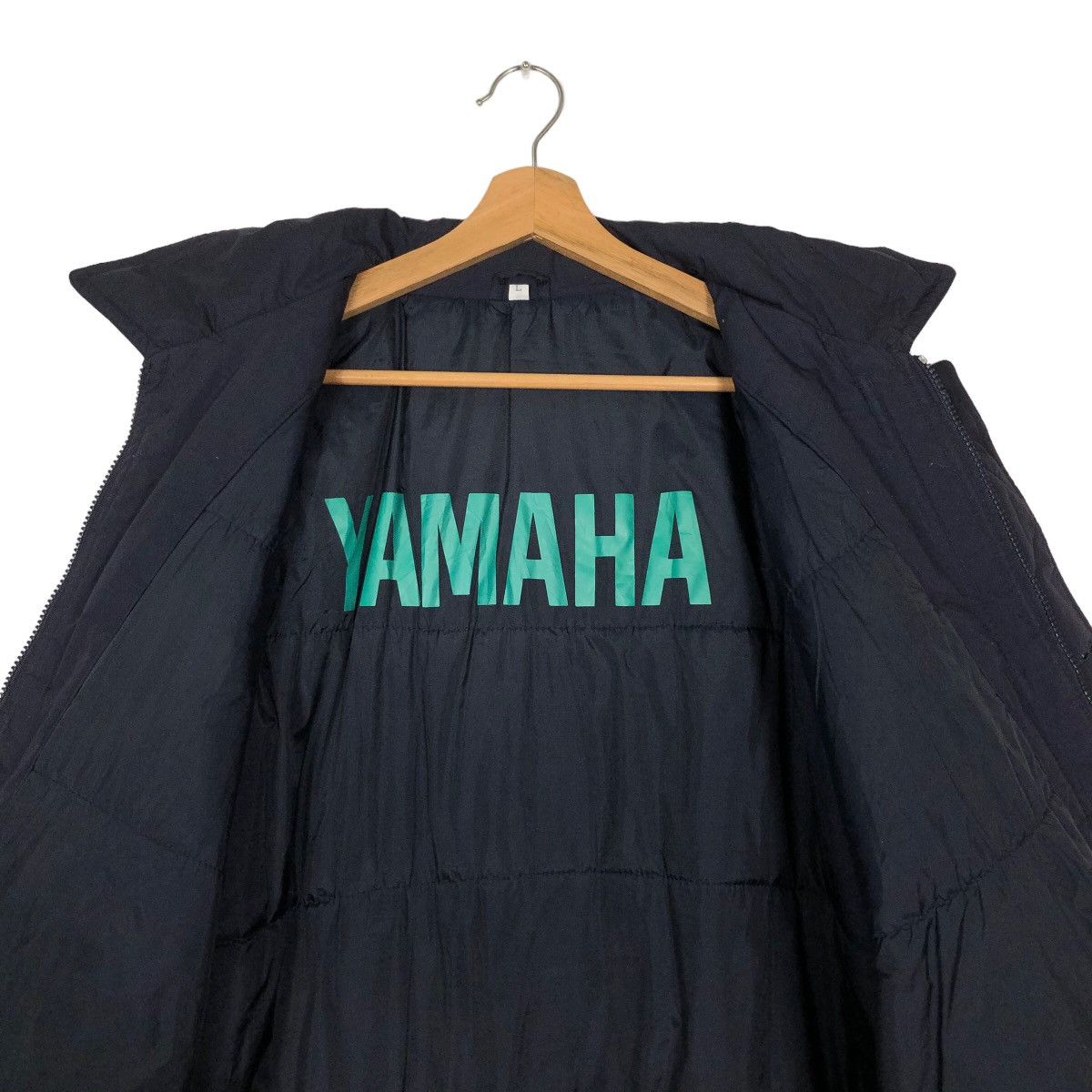 Japanese Brand 🔥90’s Rare Design Light Puffer Down Jacket Yamaha Big Logo Size US L / EU 52-54 / 3 - 11 Thumbnail
