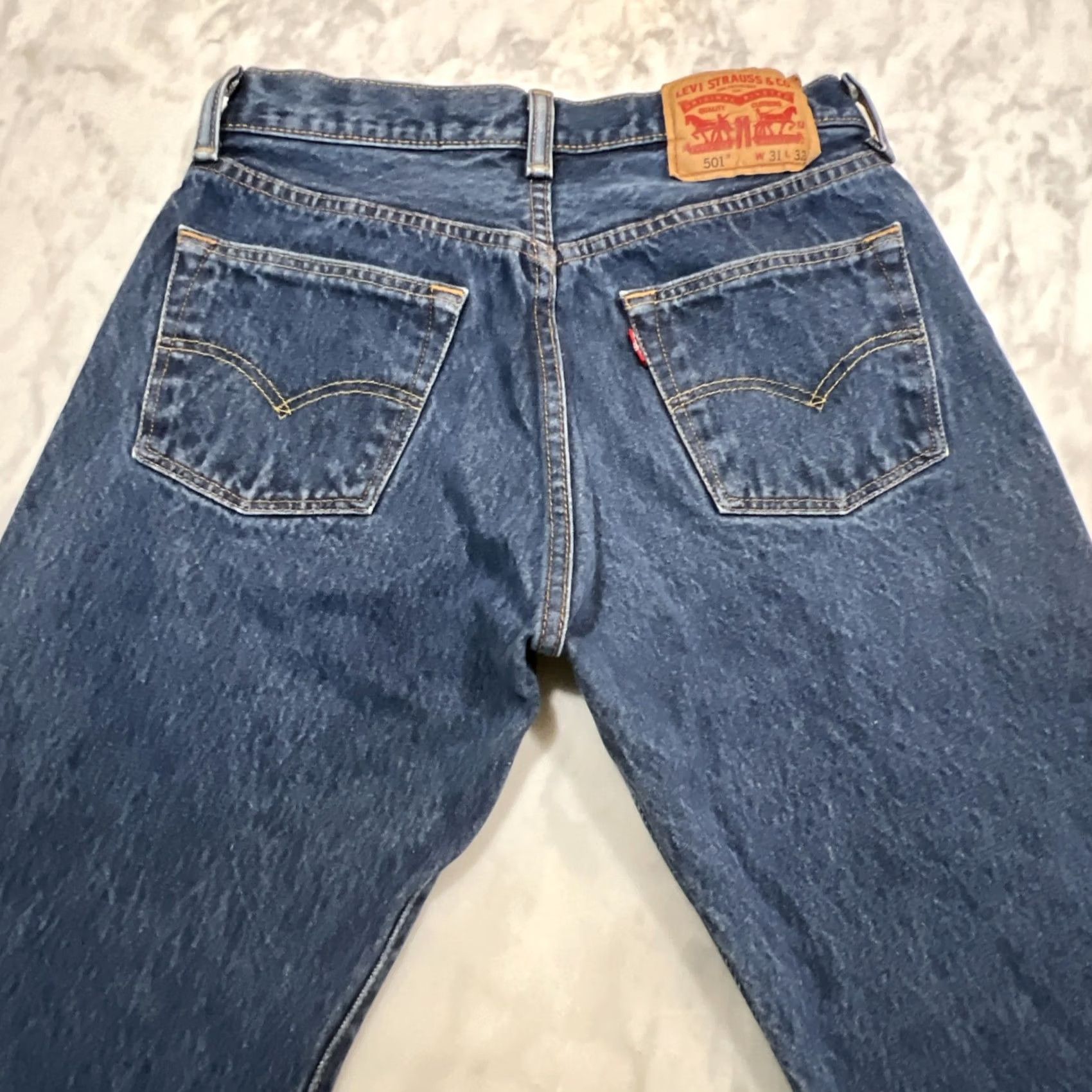 Levi's Levi’s 501 Jeans Pant Men 28x28 Measures 31x32 Blue Straight Leg Button Fly Size US 28 / EU 44 - 7 Thumbnail