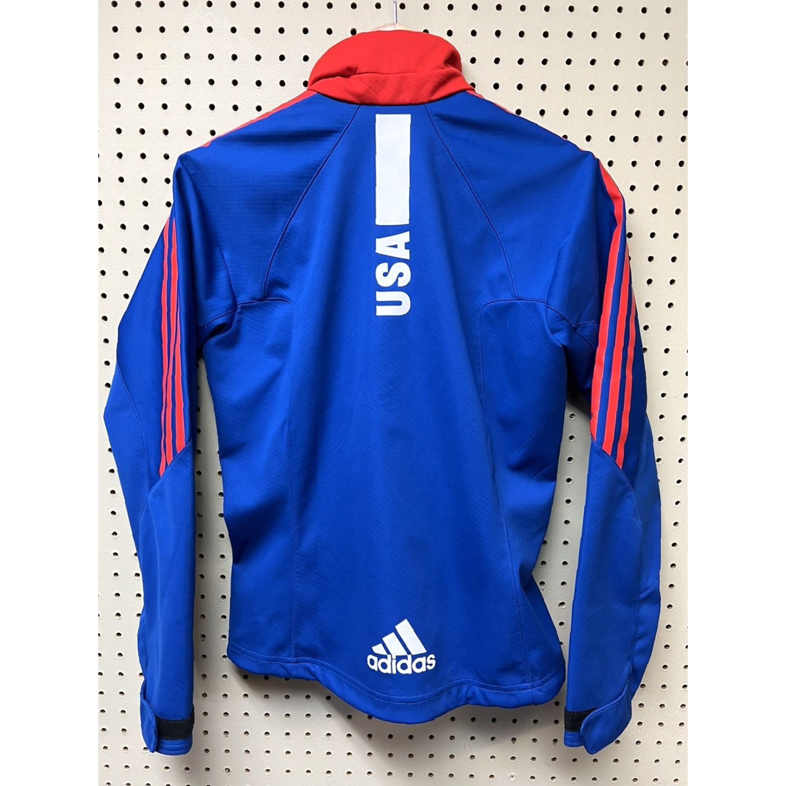 Adidas adidas USA Biathalon Warm-Up Jacket Track Jacket Women's Small Ski SPDR Sponsors Multicolor Men? Wait. Size S / US 4 / IT 40 - 3 Thumbnail