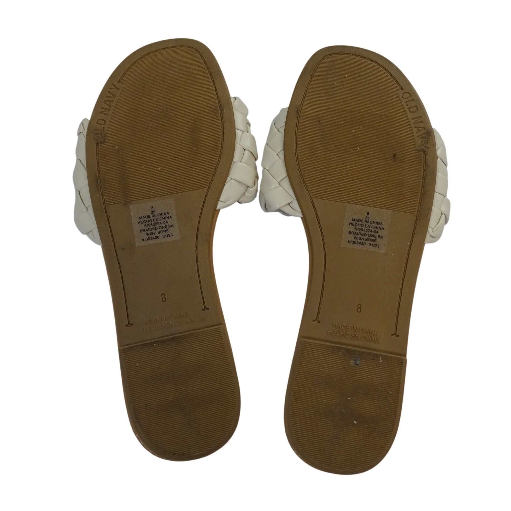 Old Navy Old Navy Women Braided Slide Sandals Size 8 Faux Leather Size US 8 / IT 38 - 3 Thumbnail