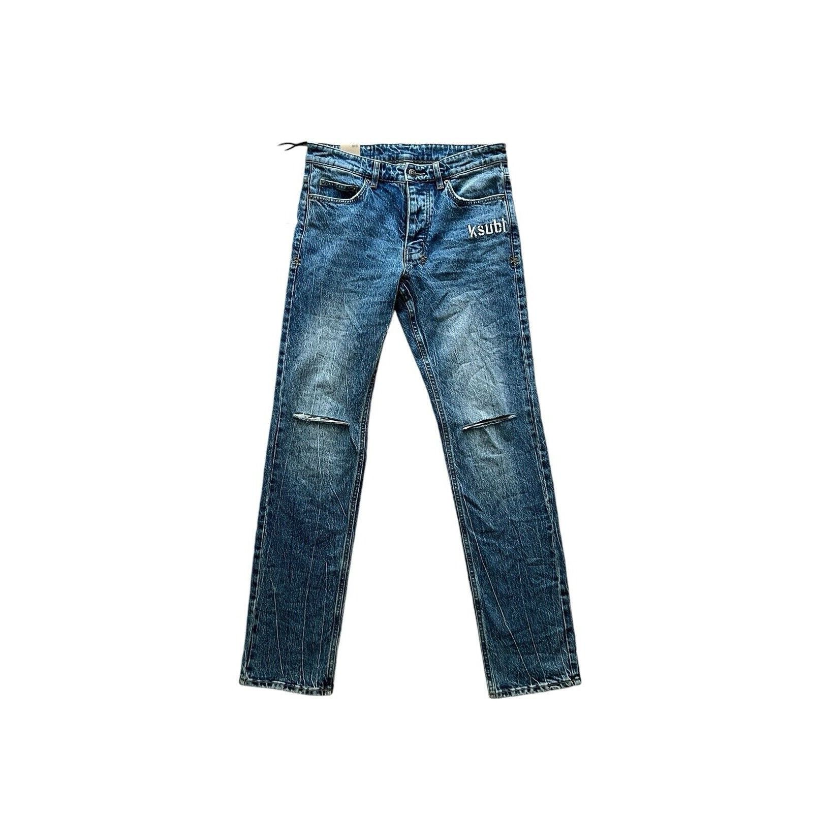 Ksubi Ksubi Jeans Mens Hazlow Straight Fit Blue $240 Size 30/32 Size US 30 / EU 46 - 1 Thumbnail