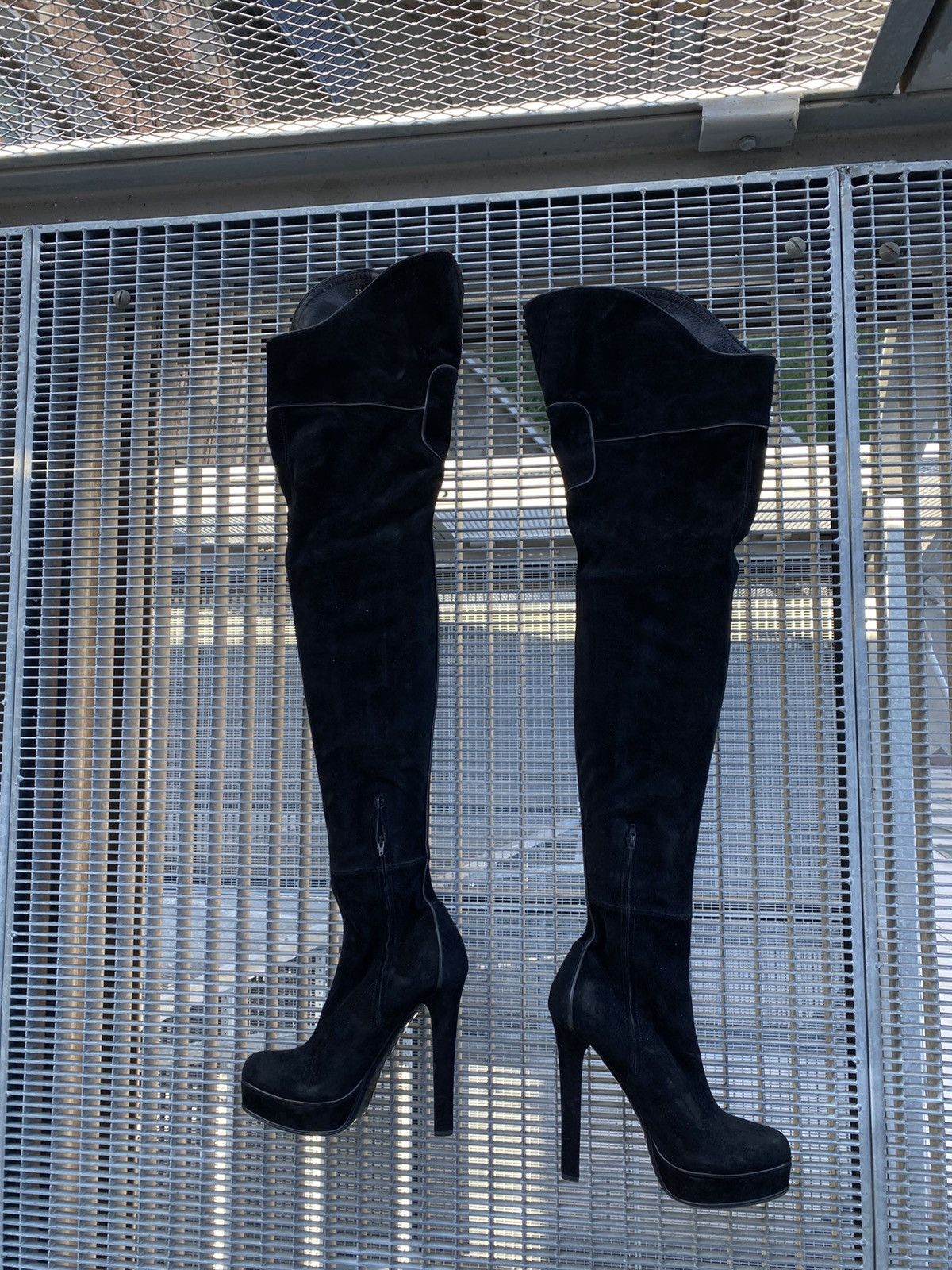 Gucci Gucci Suede Boots Heels Knee High Size US 9 / IT 39 - 10 Thumbnail