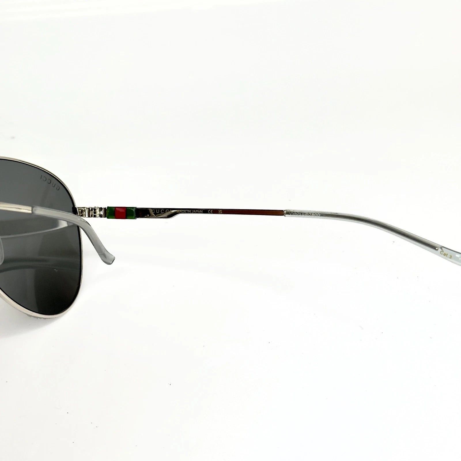 Gucci GUCCI GG1677S Stripe 1677 Sport Aviator Sunglasses 001 Size ONE SIZE - 7 Thumbnail