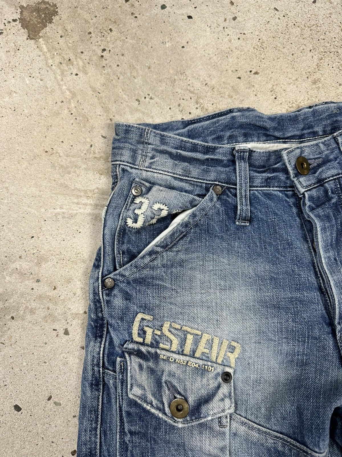 G-Star × Japanese Brand × Vintage Vintage Y2K G Star Raw 3301 Embroidery Denim Pants Jeans Size US 28 / EU 44 - 9 Thumbnail