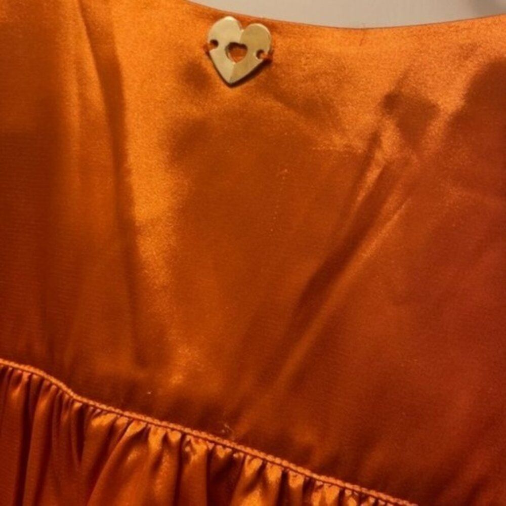 TWINSET Twinset Satin Jersey Dress with wide sleeves orange L Size L / US 10 / IT 46 - 8 Thumbnail