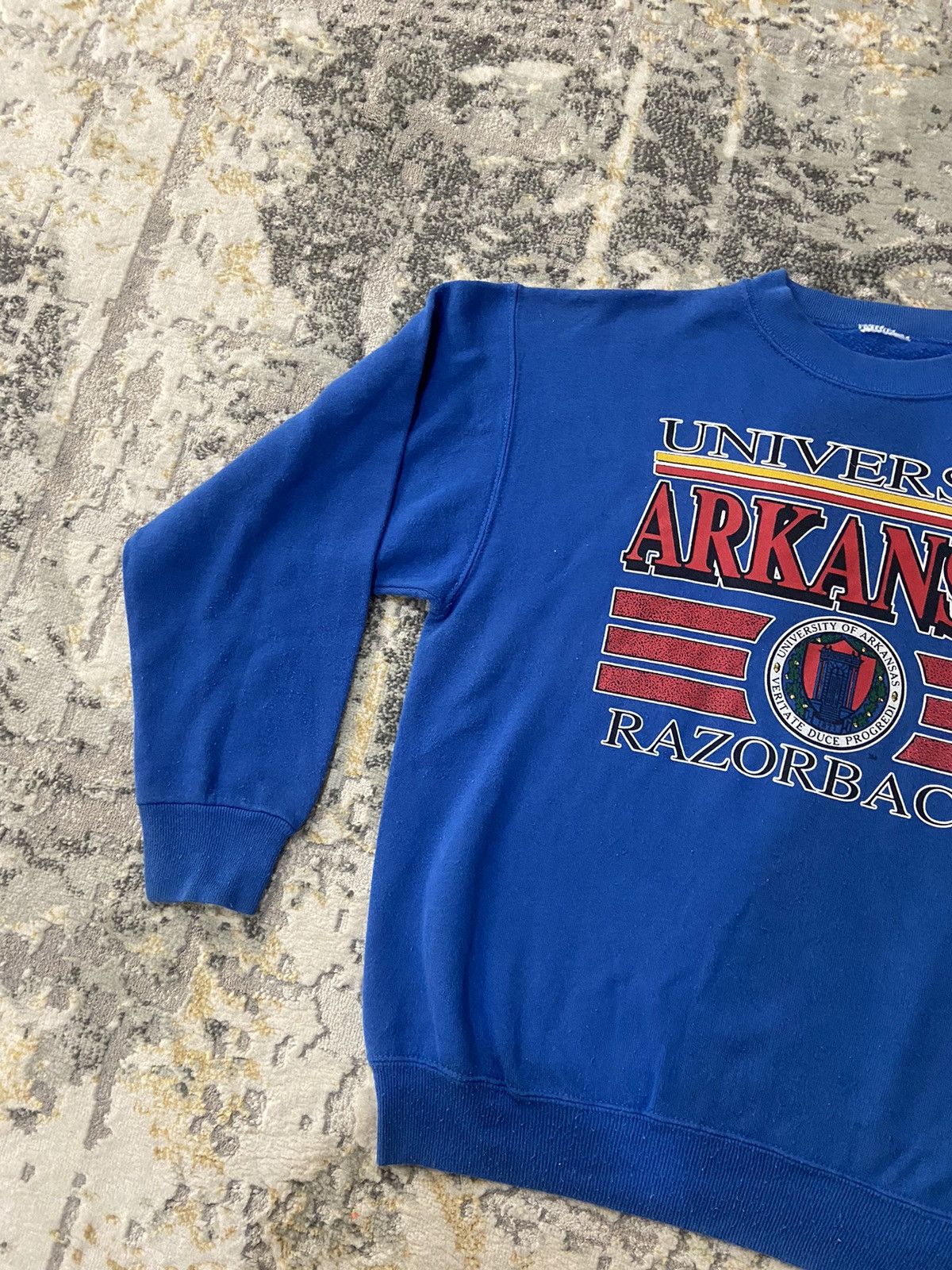 Other × Vintage 90s UNIVERSITY ARKANSAS RAZORBACK SAEATSHIRT Size US L / EU 52-54 / 3 - 2 Thumbnail
