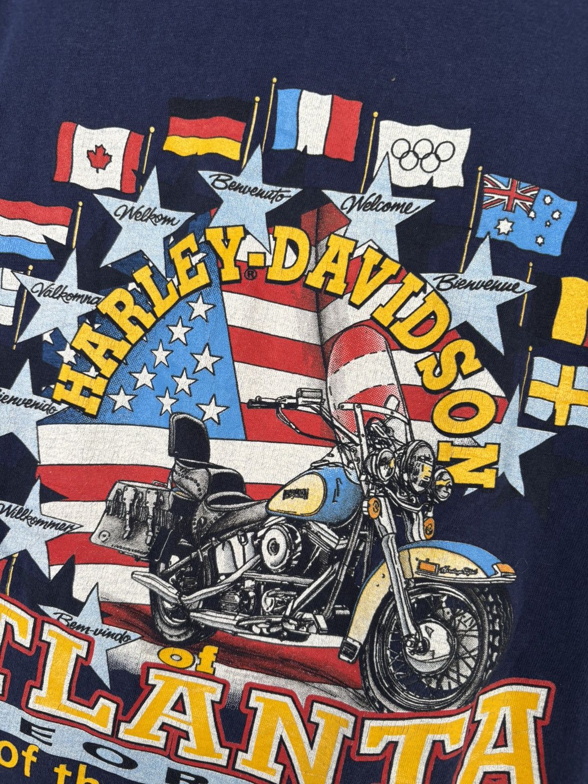 Vintage Vintage 1996 Harley Davidson Atlanta Olympics Size US M / EU 48-50 / 2 - 9 Thumbnail