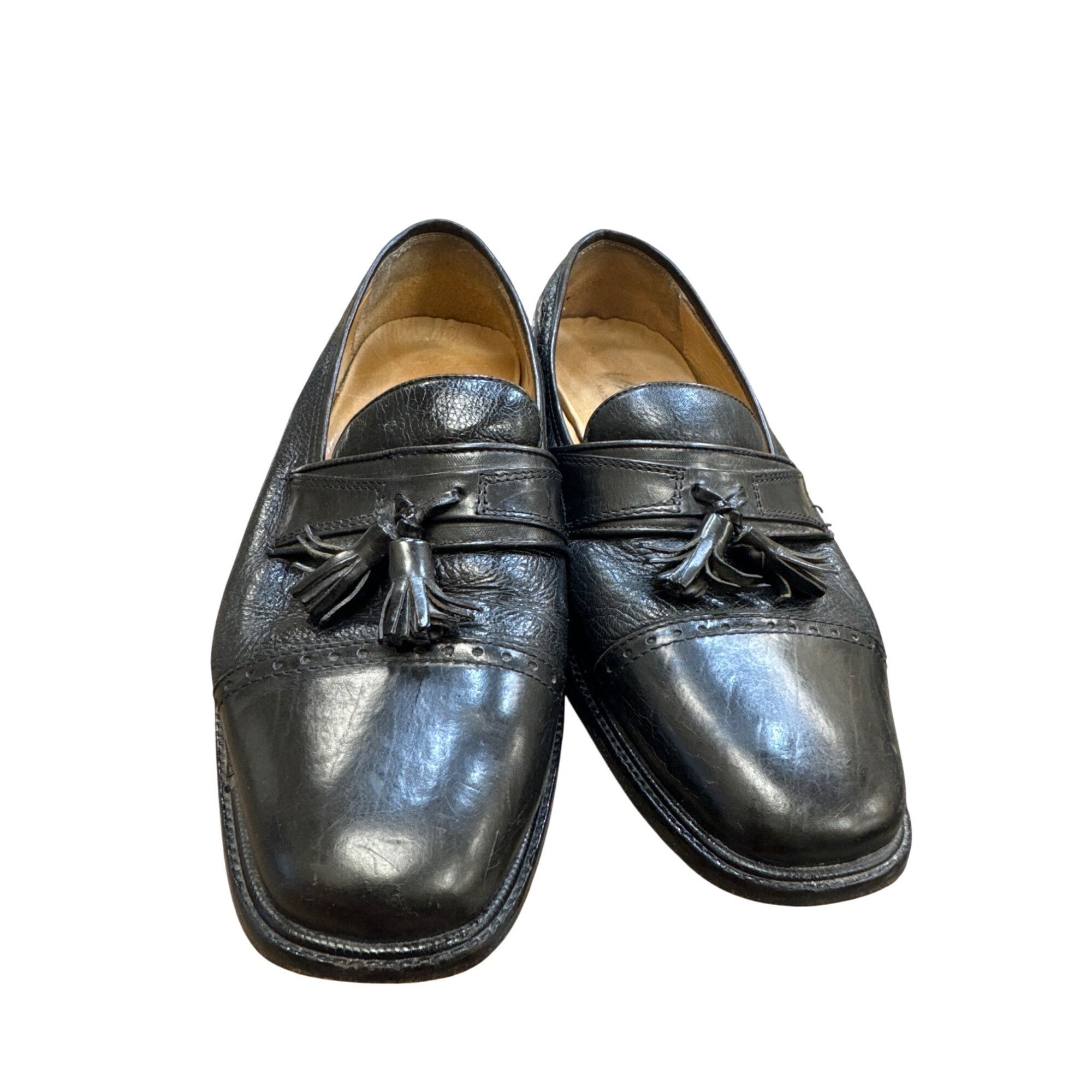 Other Vito Rufolo Italian Mens Black Leather Tassel Slip-On Loafer Size US 8.5 / EU 41-42 - 1 Thumbnail