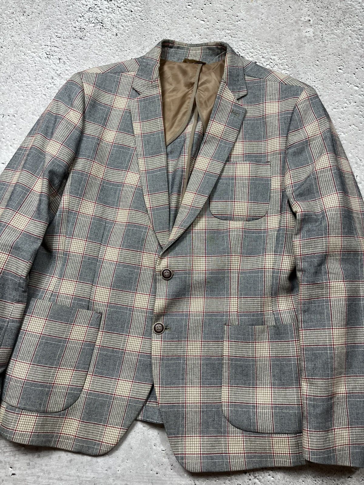 Xagon Man Xagon Man Checkered Blazer Jacket Italy Cotton Size 54 Size US L / EU 52-54 / 3 - 4 Thumbnail