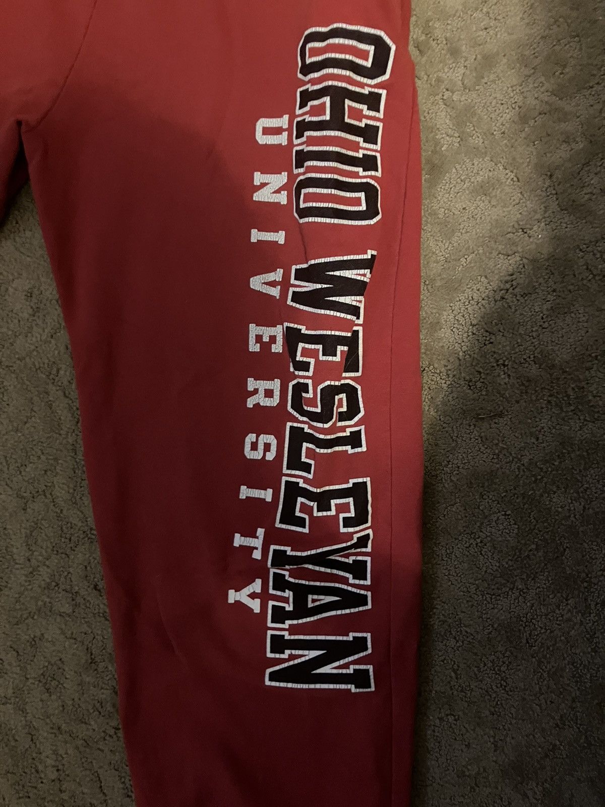Champion × Vintage Red Champion College Sweatpants Size US 34 / EU 50 - 2 Thumbnail