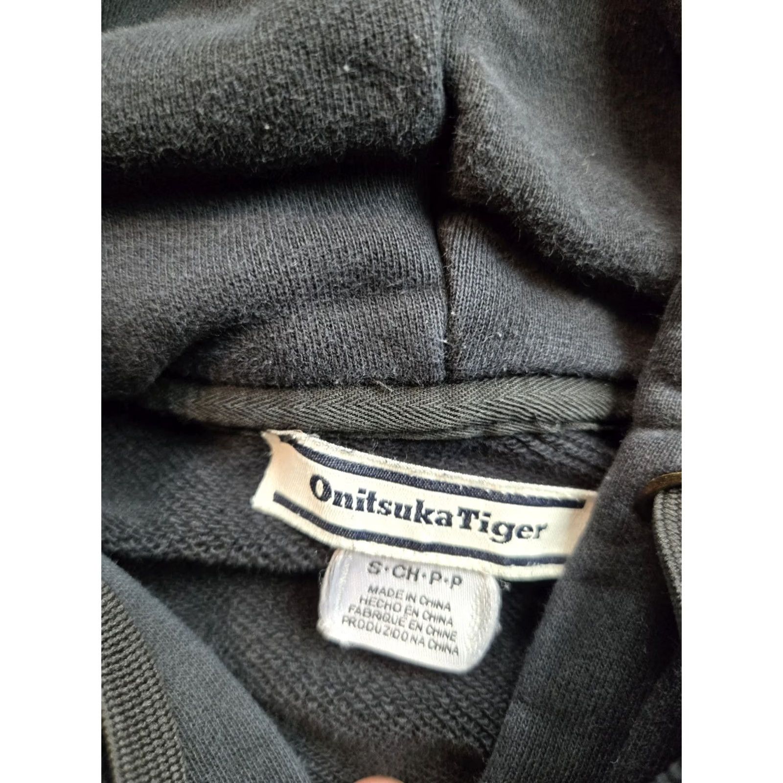 Onitsuka Tiger Onitsuka Tiger Hoodie Mens Small Black Pullover Long Sleeve Crew Neck Logo Pocket Knit Cotton Blend Regular Size US S / EU 44-46 / 1 - 7 Thumbnail