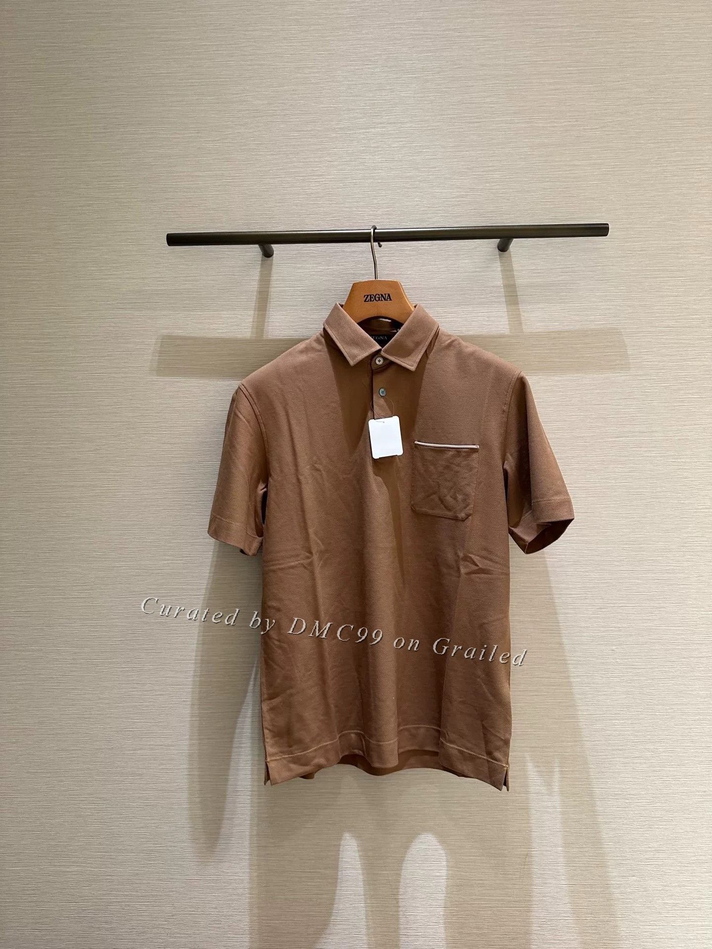 Ermenegildo Zegna Zegna Men's Short-Sleeve Polo Shirt Size US S / EU 44-46 / 1 - 1 Thumbnail