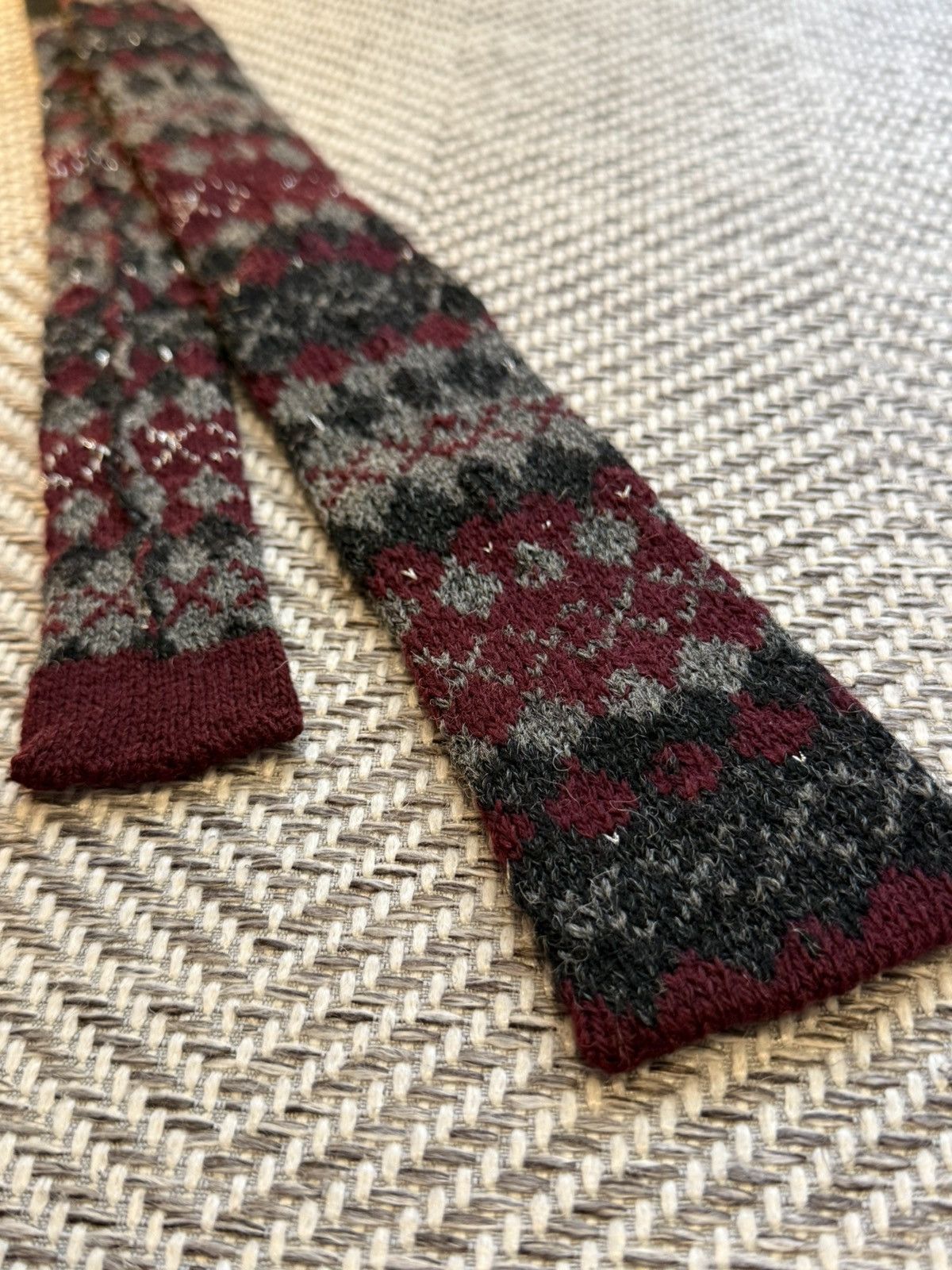 Comme des Garcons Homme COMME des GARÇONS HOMME Nep Jacquard Knit Tie Size ONE SIZE - 1 Thumbnail