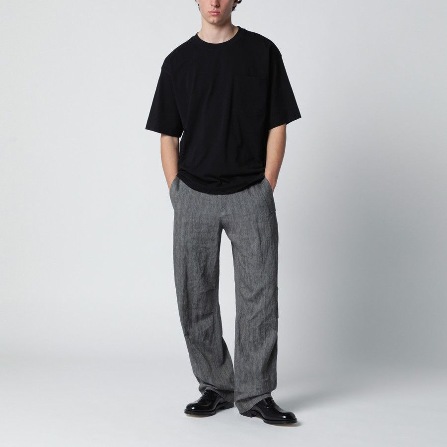 Dries Van Noten o1d2blof0226 Cotton T-Shirt in Black Size US M / EU 48-50 / 2 - 2 Thumbnail