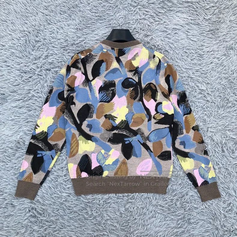 Dior Dior Flower graffiti knitwear sweater Size US M / EU 48-50 / 2 - 6 Thumbnail