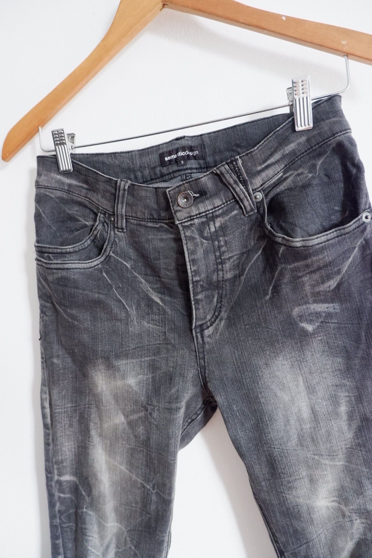 semanticdesign Vintage Semantic Design Curve Jeans | Stretch Size US 28 / EU 44 - 5 Thumbnail