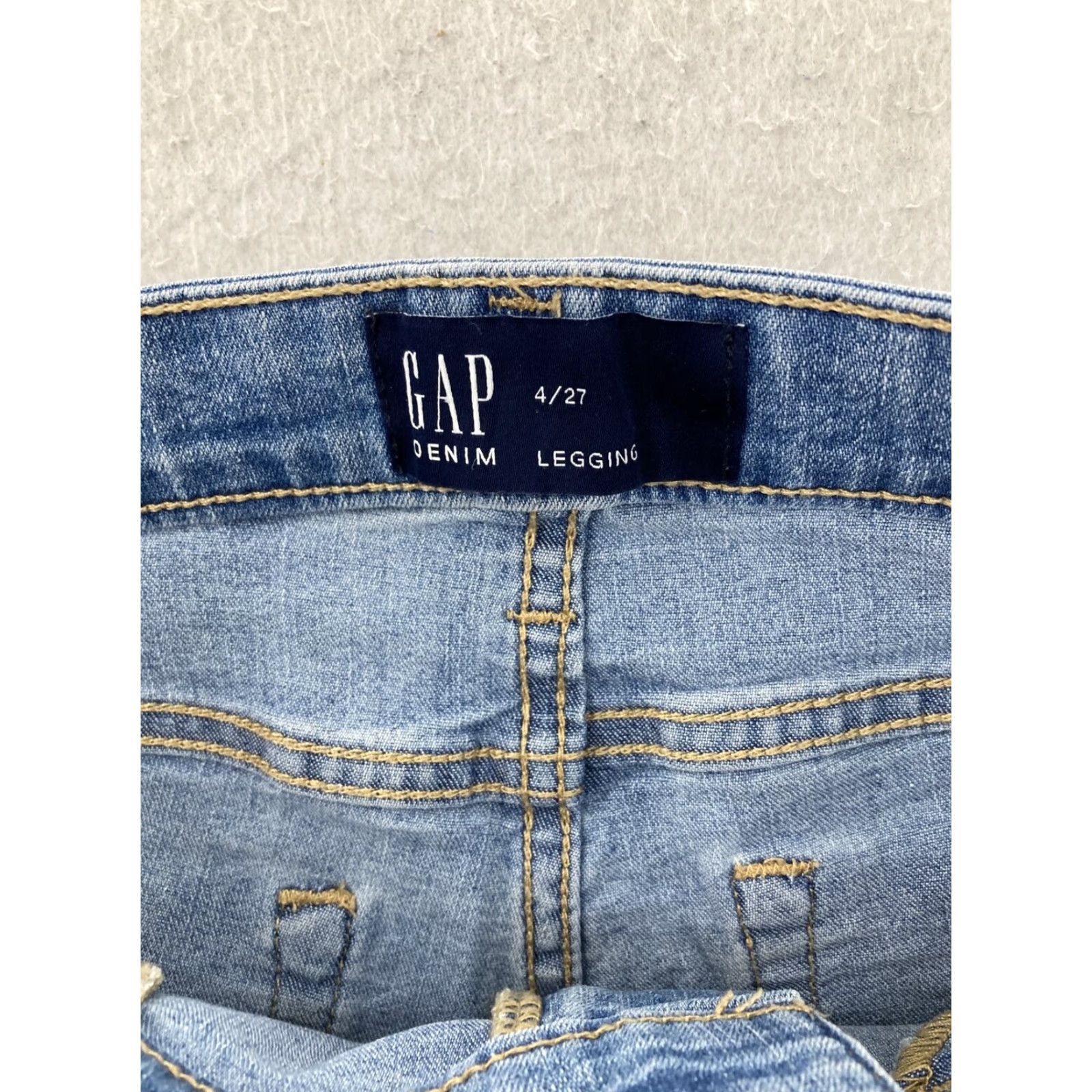 Gap Gap Women’s Skinny Stretch Denim Jeans Size 4 Blue Low Rise 90s Inspired Size 27" / US 4 / IT 40 - 7 Thumbnail