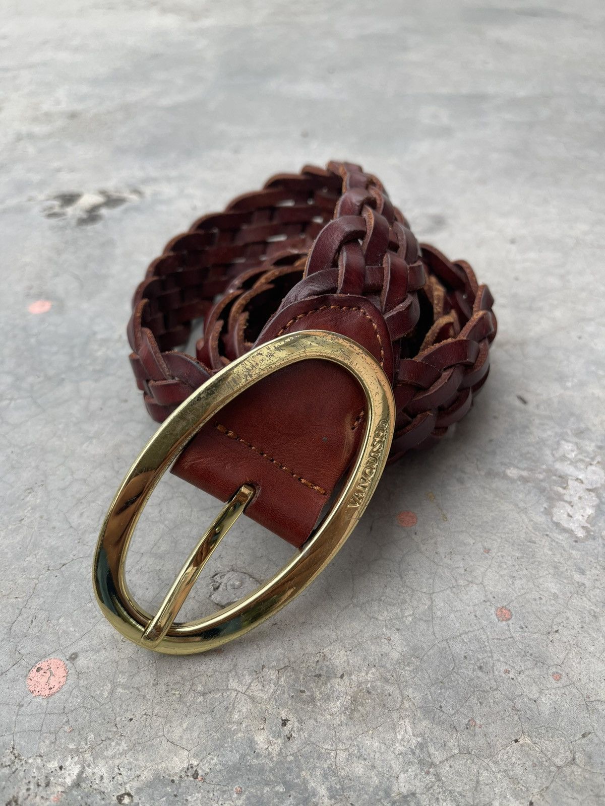 Fragment Design × Vanquish Vanquish Leather Belt W36 Made in Japan Size 36 - 1 Thumbnail