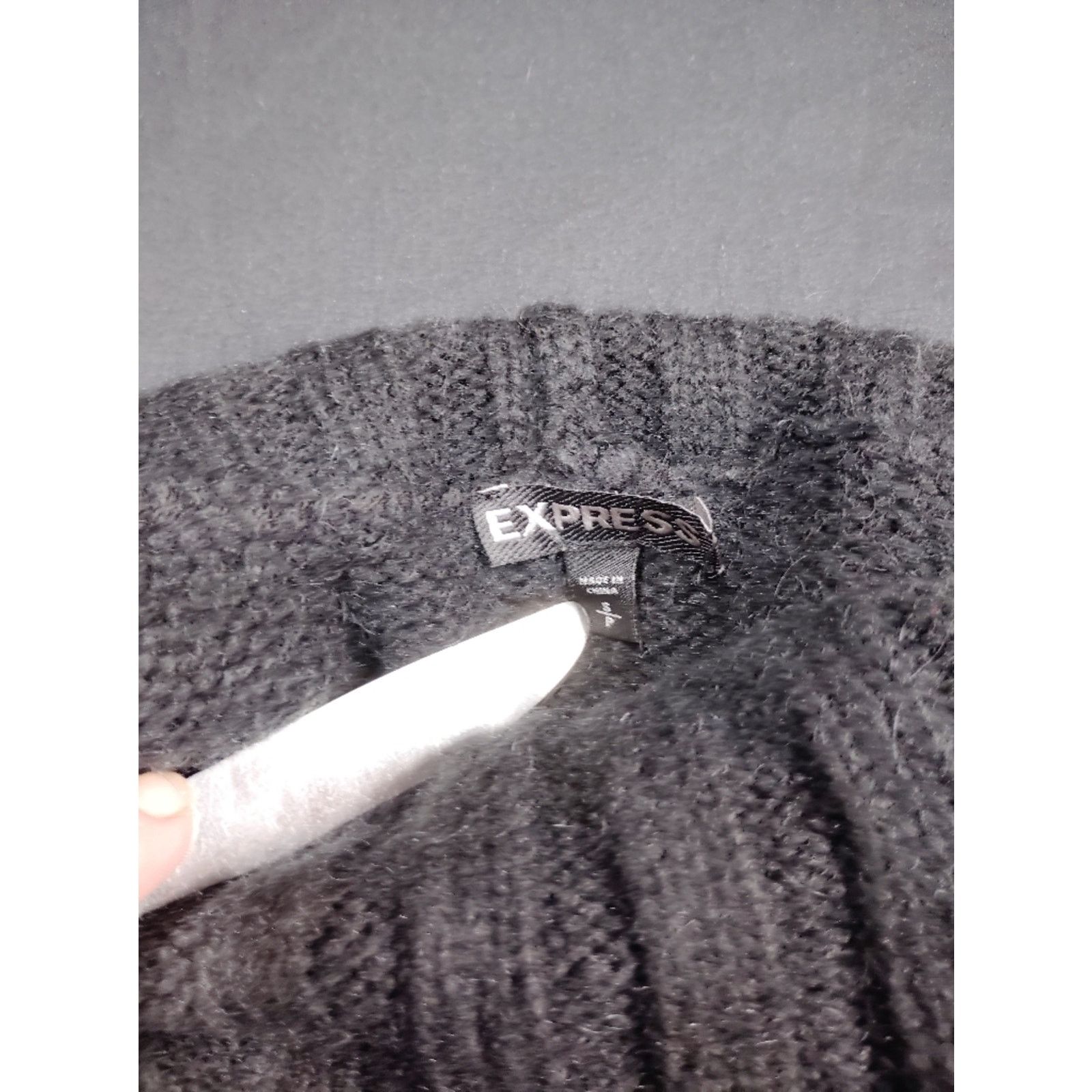 Express Express Black Cold-Shoulder Turtleneck Half Sleeve Sweater Size S / US 4 / IT 40 - 2 Thumbnail