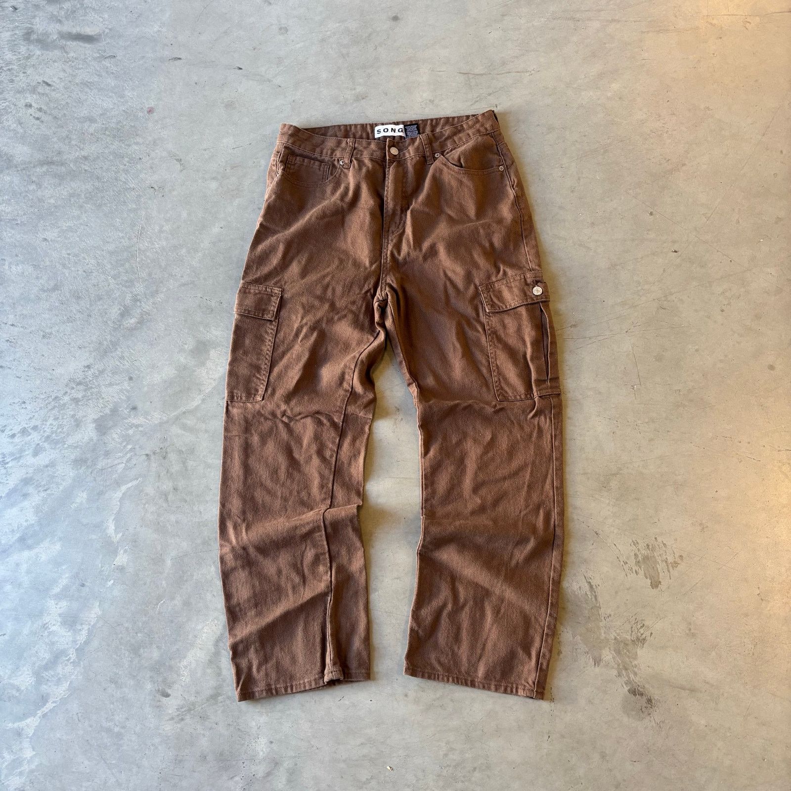 Vintage Vintage Brown Earthtone Baggy Utility Cargo Pants Size US 28 / EU 44 - 1 Thumbnail