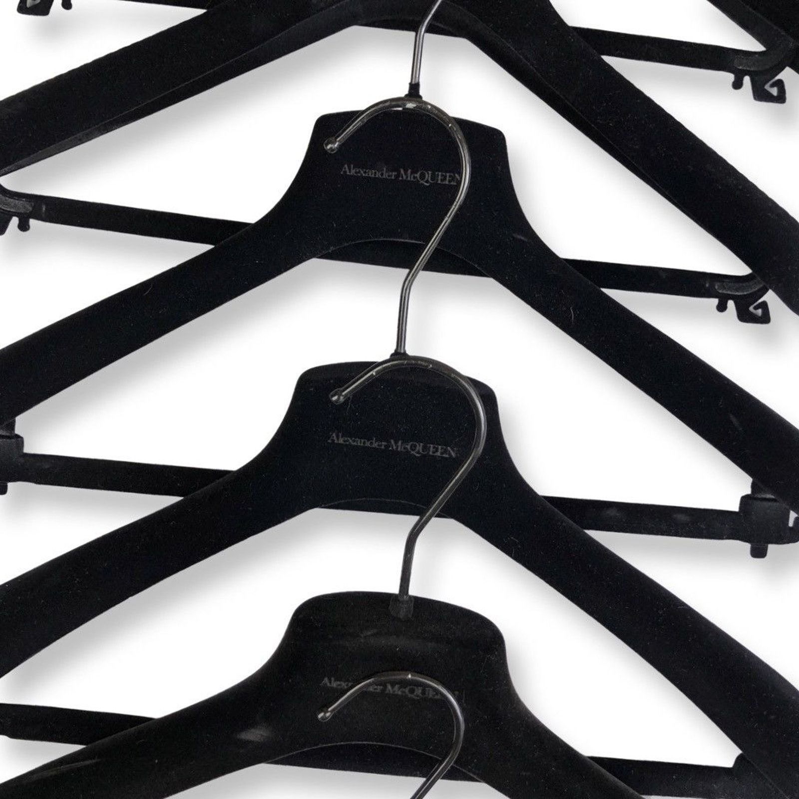 Alexander McQueen Alexander McQueen Logo Velour Hangers Size ONE SIZE - 3 Thumbnail