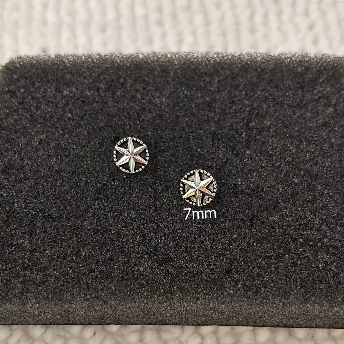 Other 7mm Small Star Stud Earrings for Men Women Hip Hop Unisex Size ONE SIZE - 3 Thumbnail