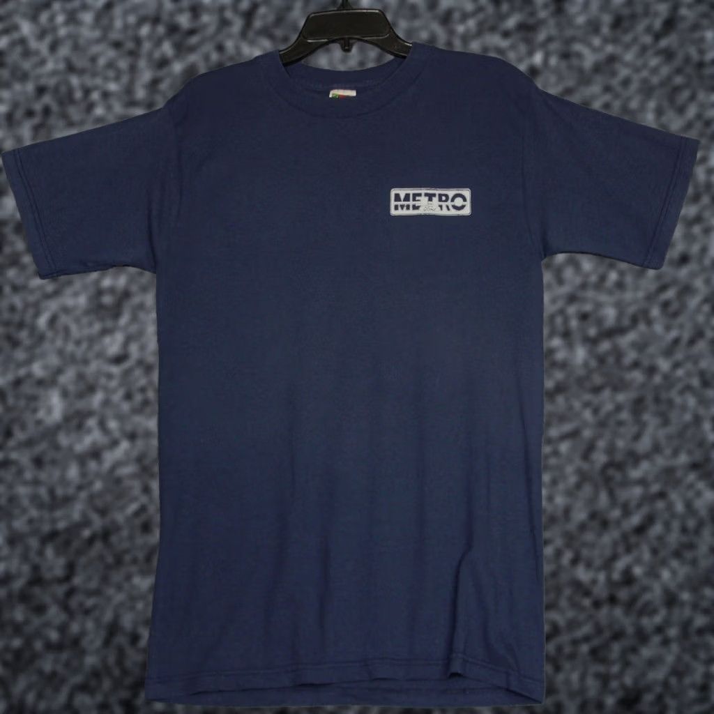 Fruit Of The Loom VINTAGE Metro Ford T Shirt Medium M Auto Car Dealer Blue Casual Streetwear | Fruit of the Loom | Graphic Print | Retro Automotive T-Shirt Mens Size US M / EU 48-50 / 2 - 1 Thumbnail