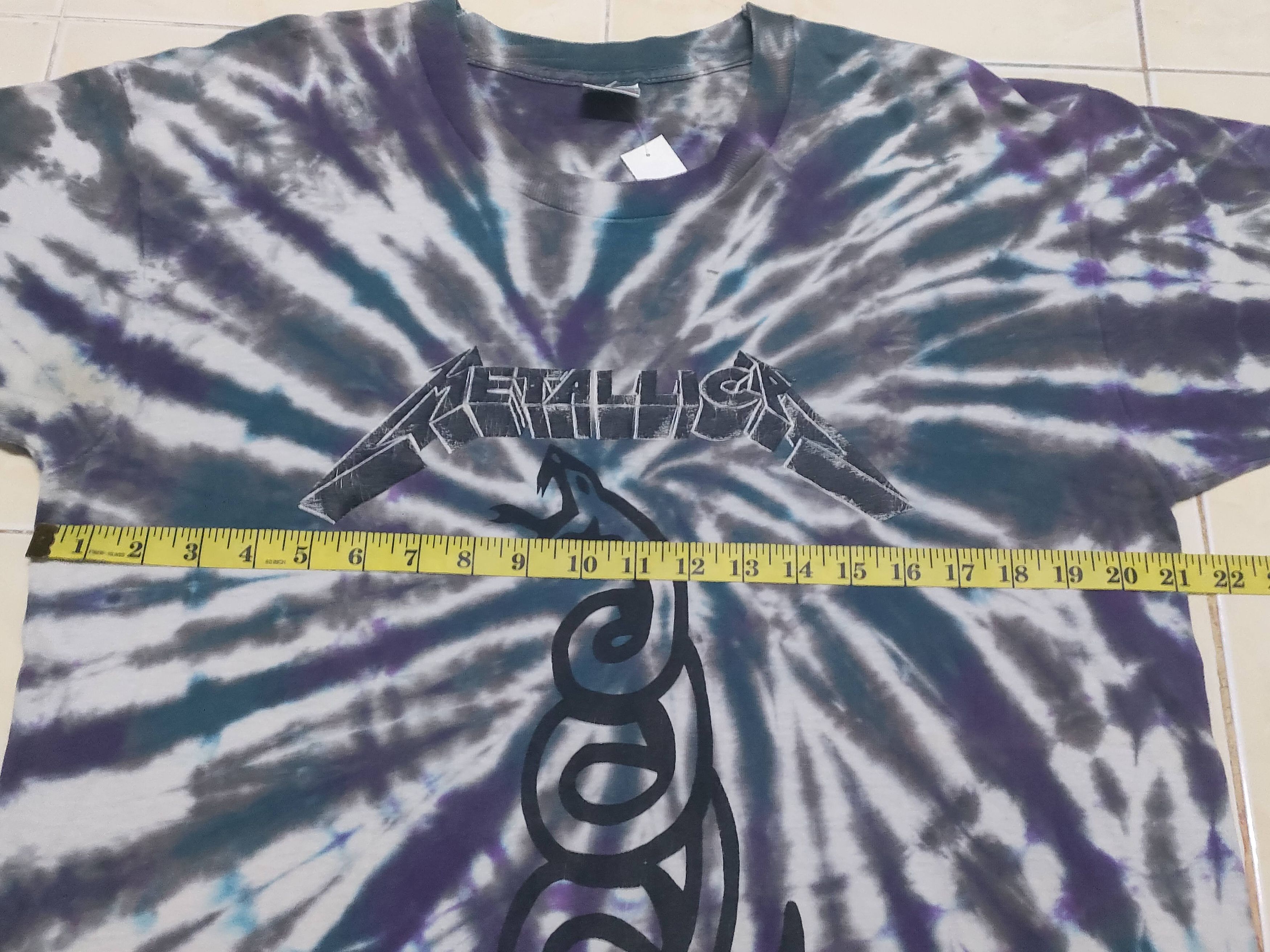 Band Tees × Vintage Vintage Metallica Music Roc Tour Tee Size US L / EU 52-54 / 3 - 7 Thumbnail