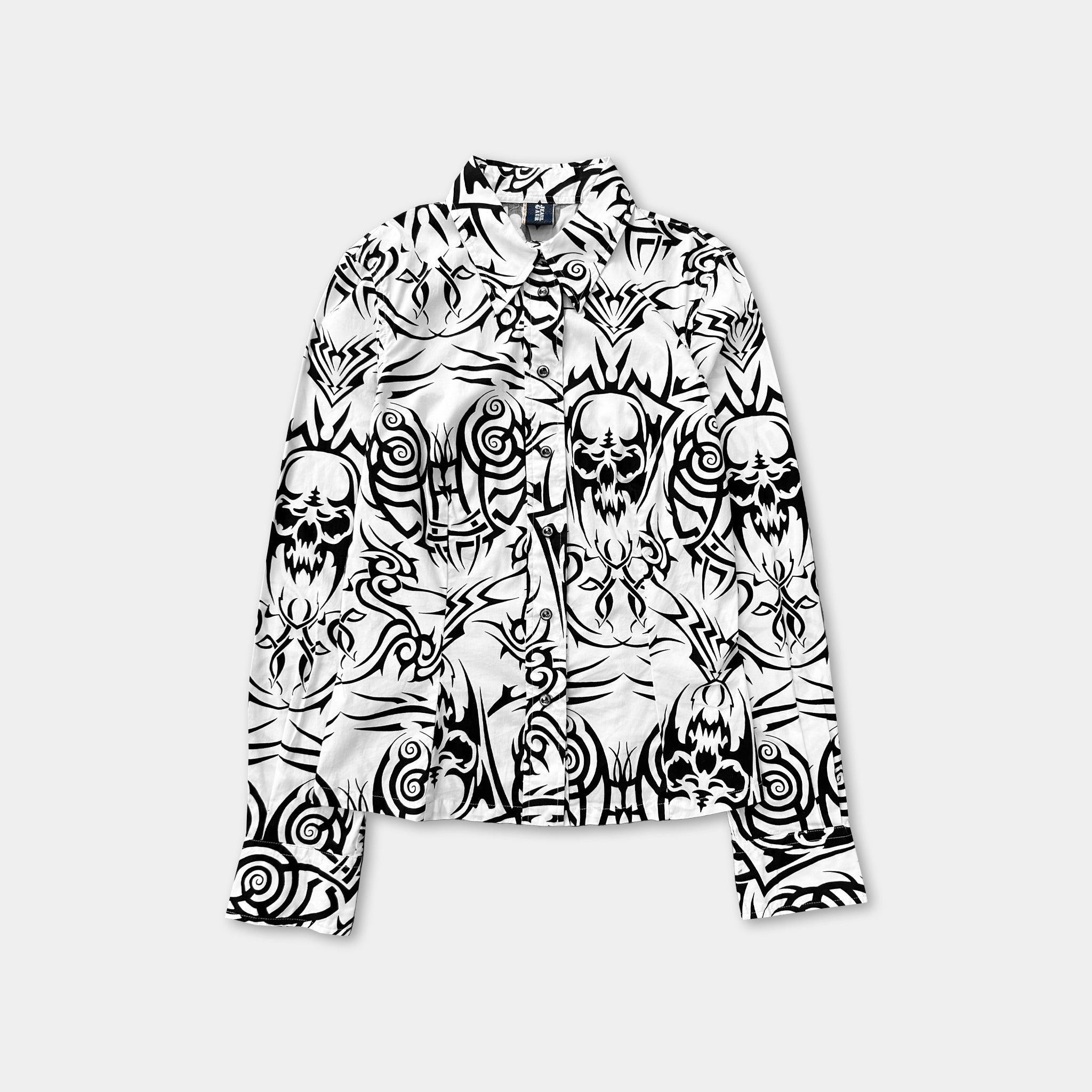 Jean Paul Gaultier Jean Paul Gaultier Tribal Tattoo Shirt Size US S / EU 44-46 / 1 - 1 Thumbnail