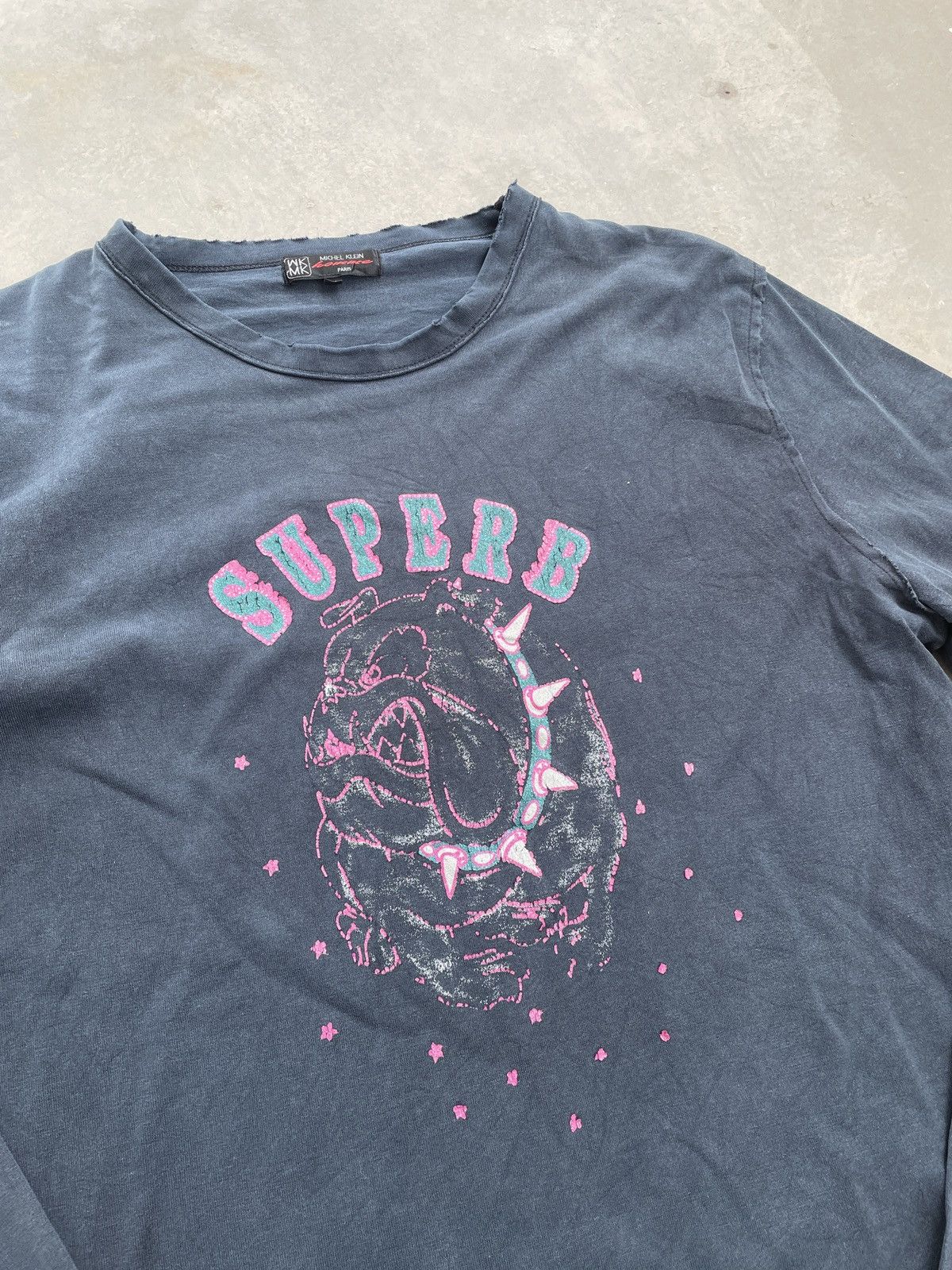 Michel Klein MICHEK KLEIN DISTRESSED BULLDOG TEE Size US M / EU 48-50 / 2 - 2 Thumbnail