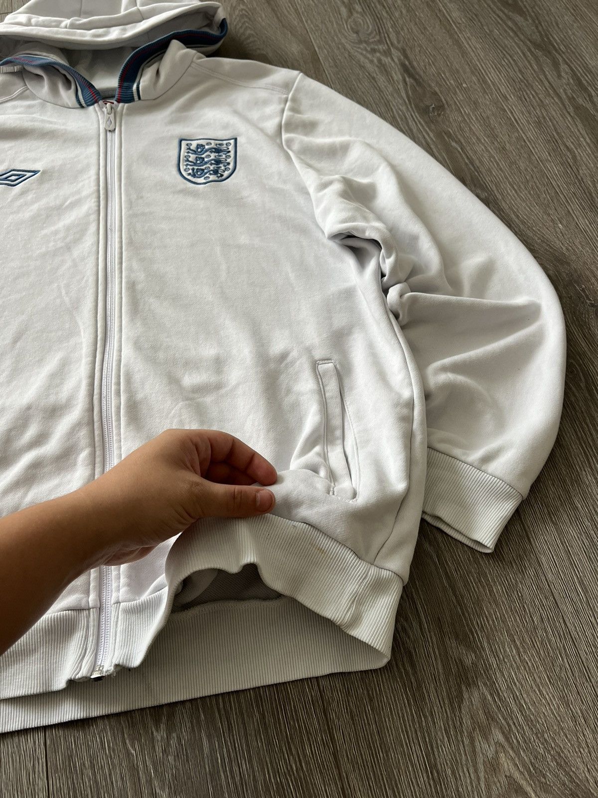 Umbro × Vintage Vintage Umbro England Football Hoodie Soccer Jersey Size US XL / EU 56 / 4 - 6 Thumbnail